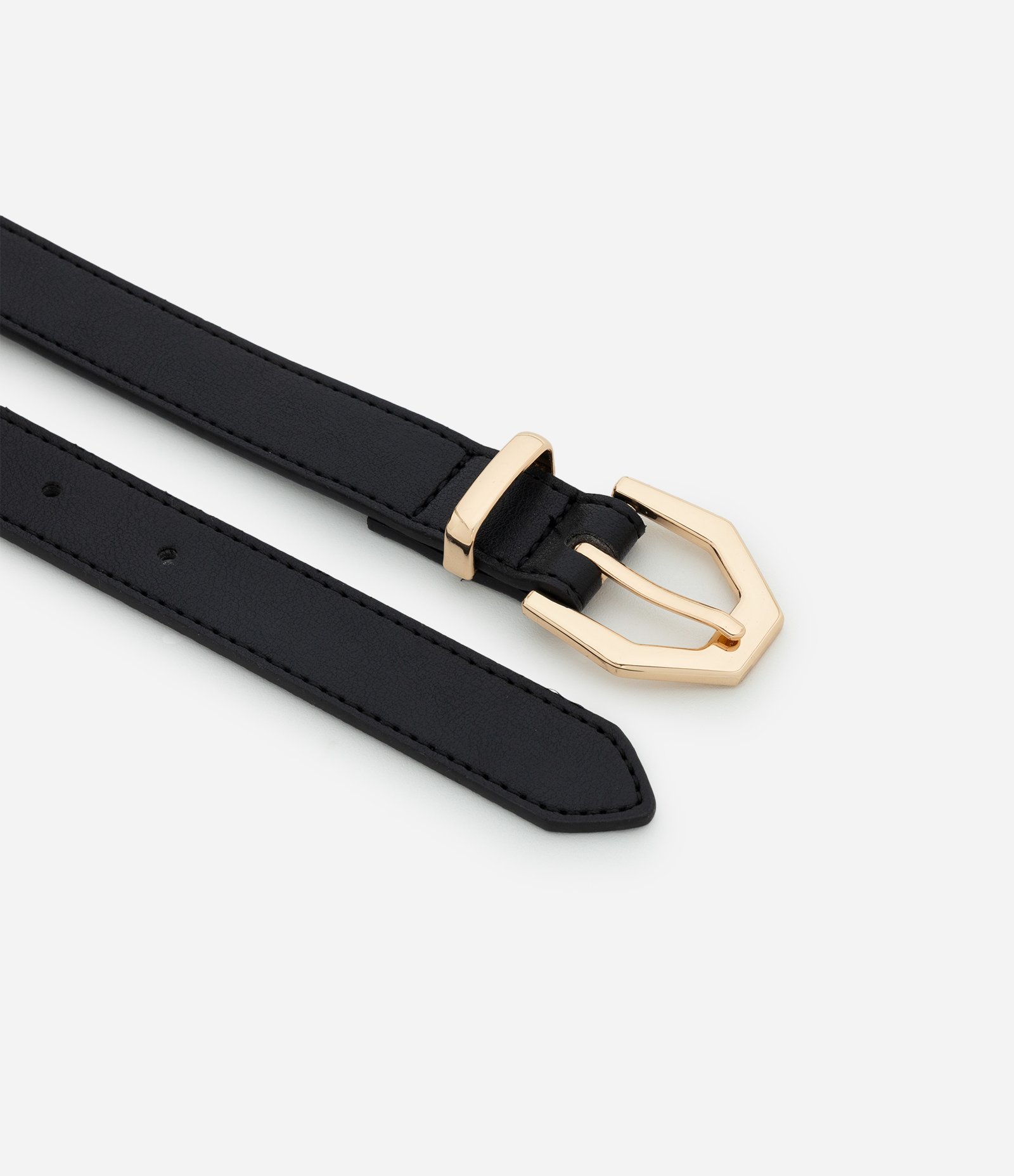 Kit 03 Cintos Finos em PU com Passante Metálico Multicores 3