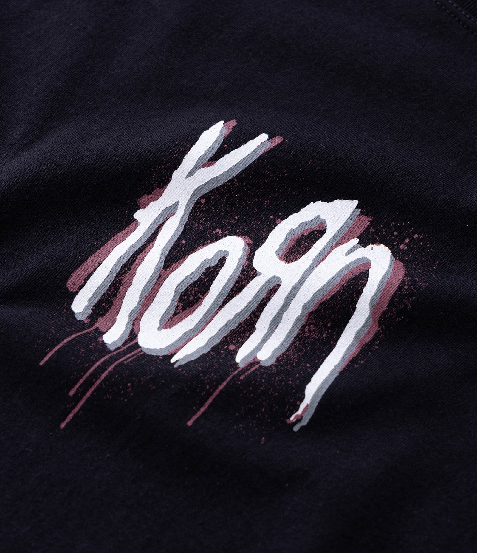 Camiseta Manga Curta em Algodão do Korn Preto 8