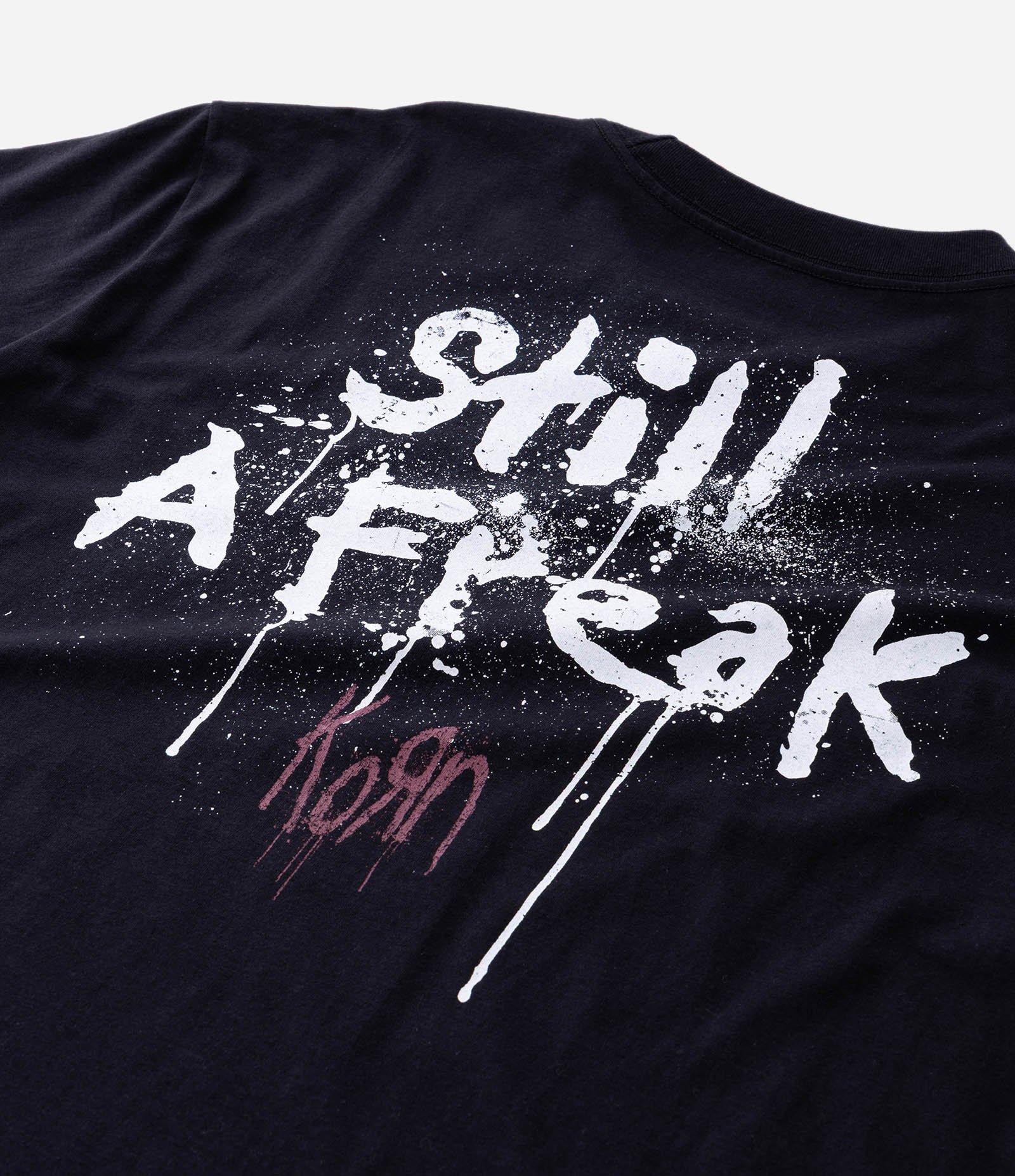 Camiseta Manga Curta em Algodão do Korn Preto 9