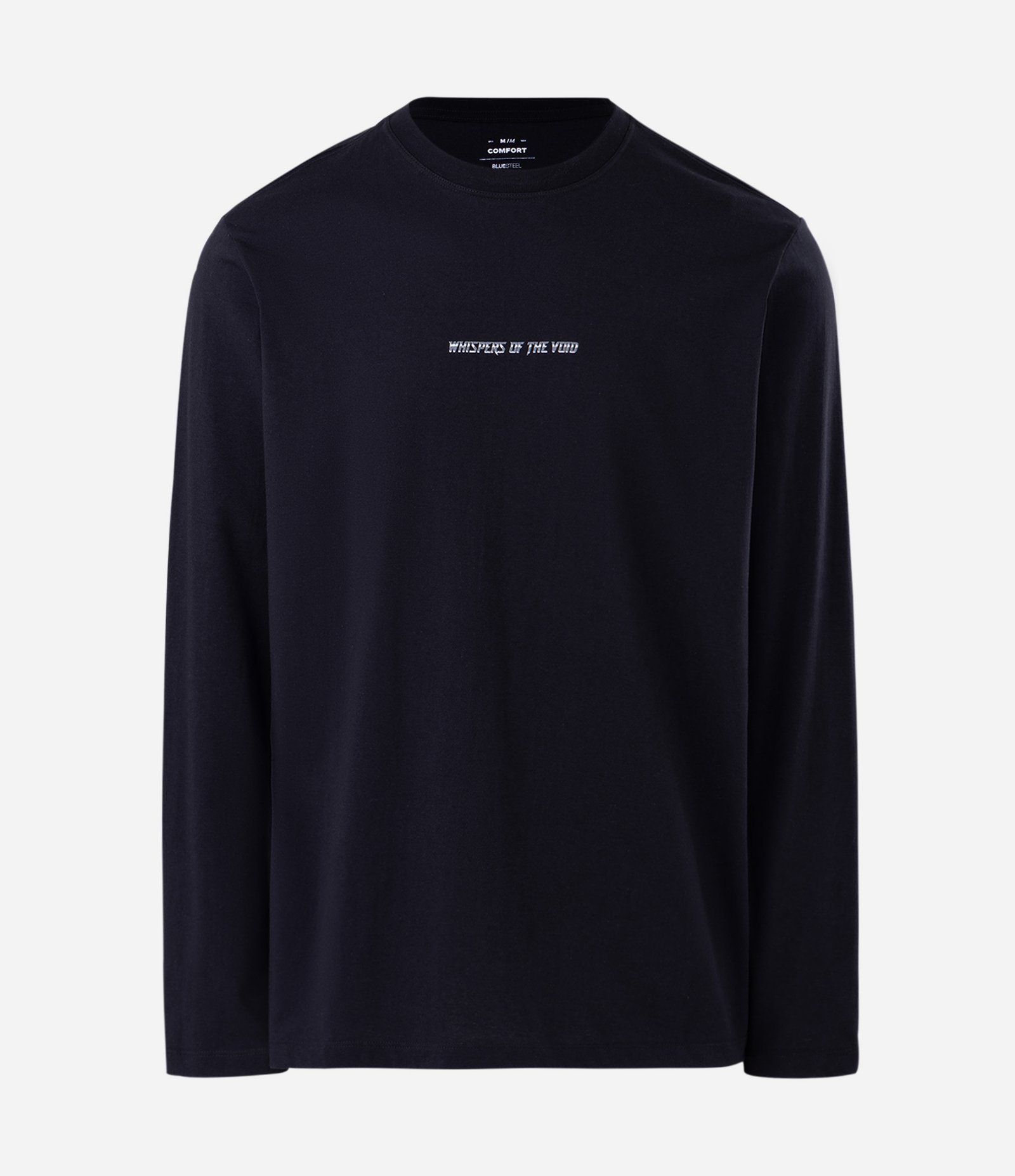 Camiseta Manga Longa em Algodão com Estampa Spectre Preto 5