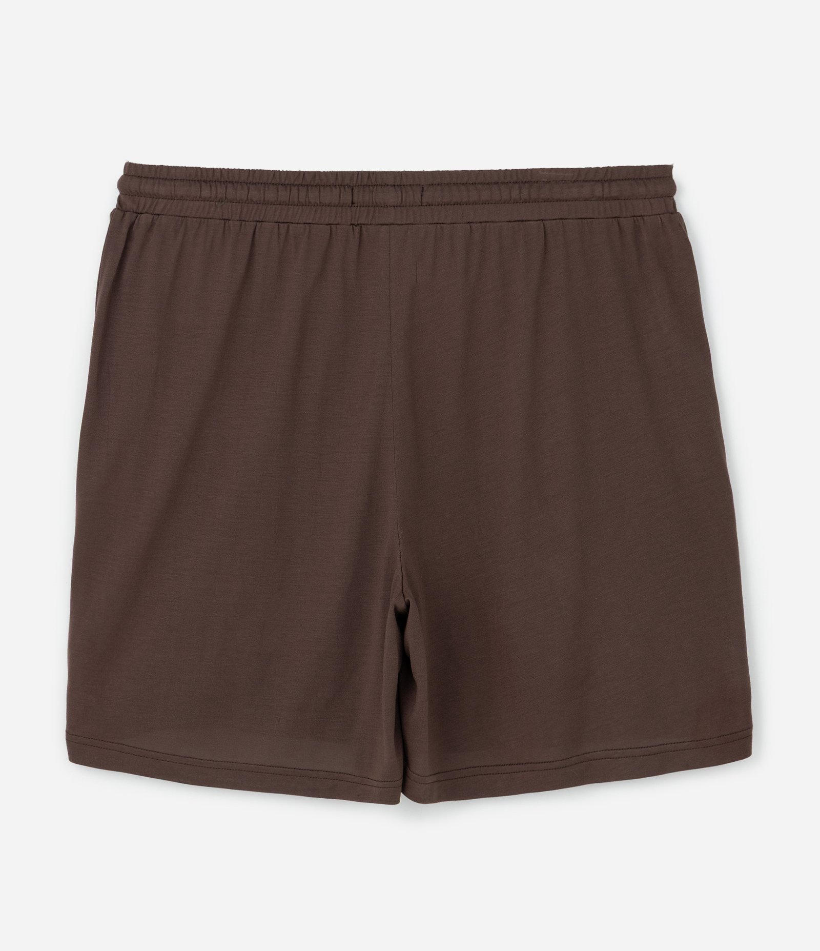 Pijama Curto em Modal Liso Marrom 6