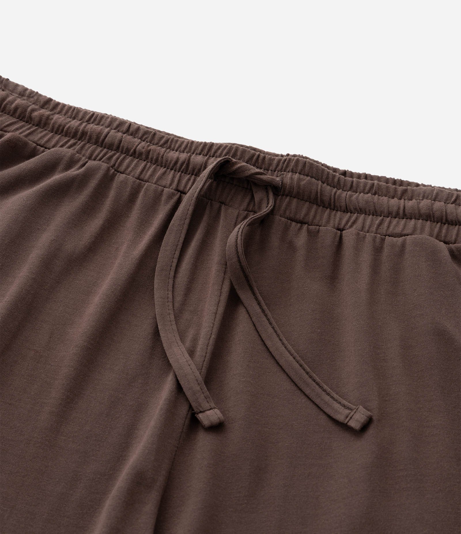 Pijama Curto em Modal Liso Marrom 9