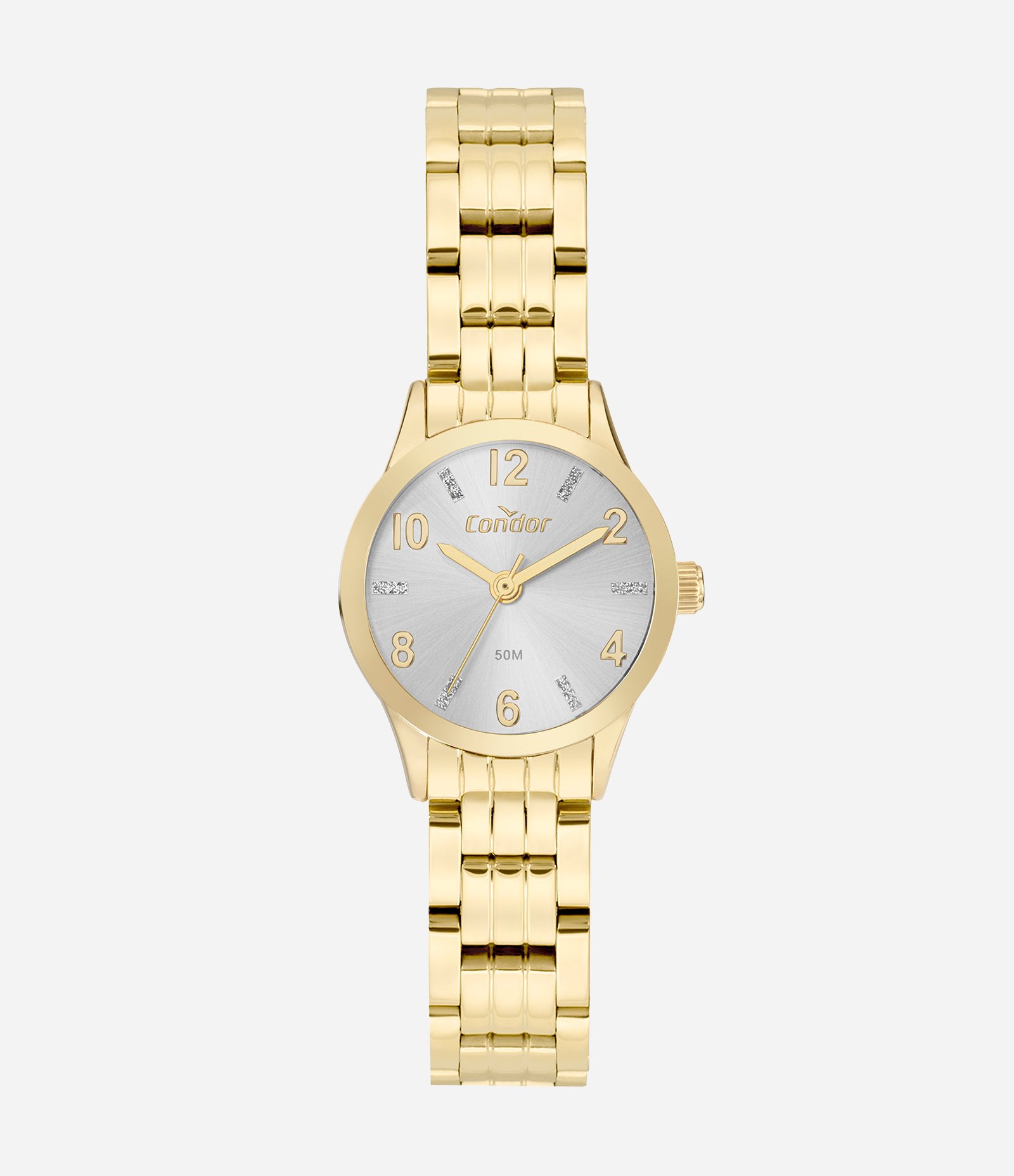  Kit Relógio Analógico Condor Aço Modelo CO2035NFZ K4K Dourado 1