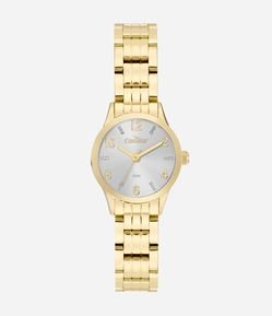  Kit Relógio Analógico Condor Aço Modelo CO2035NFZ K4K