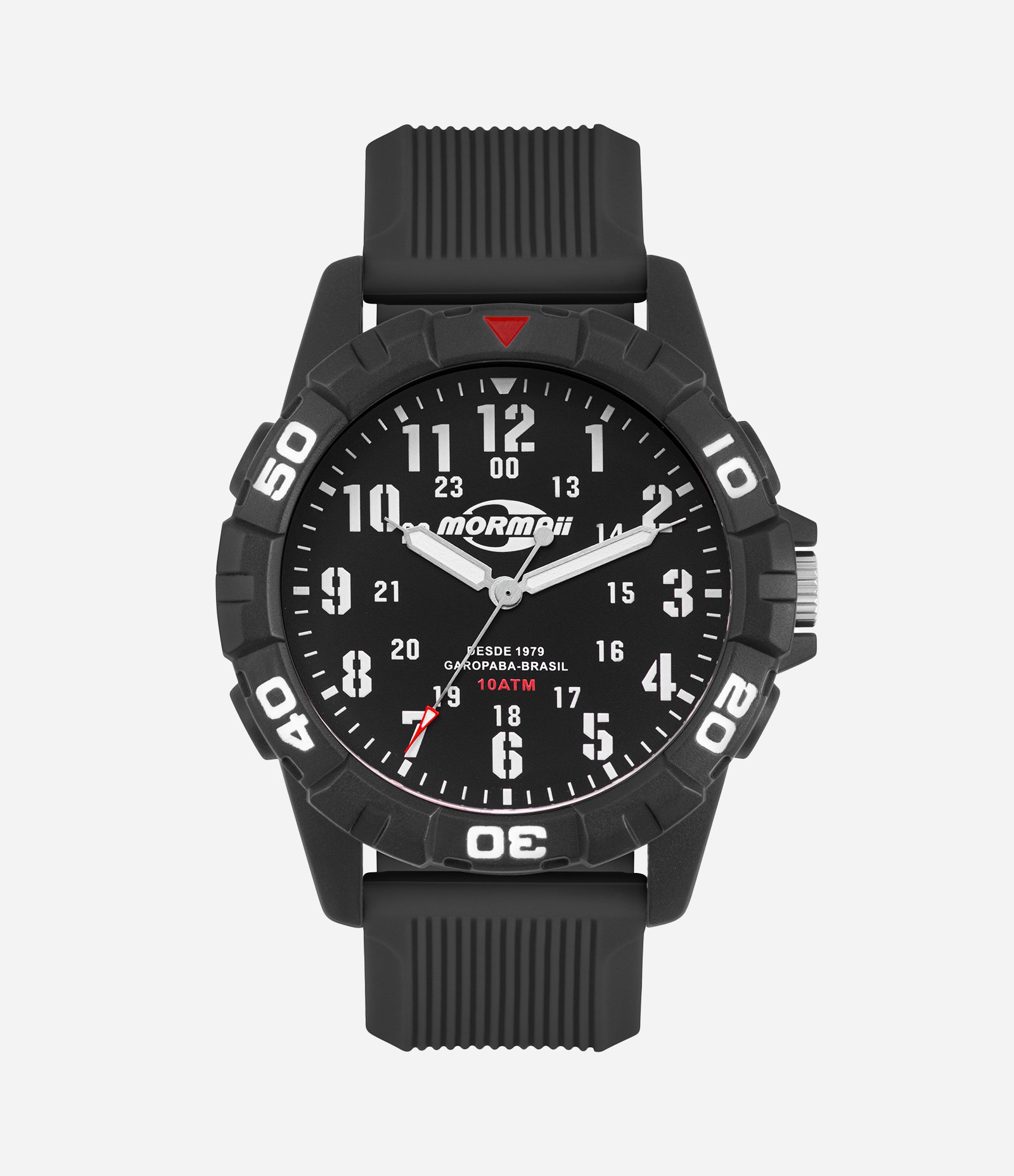 Relógio Analógico Mormaii Silicone MOPC21JALM 8P Preto 1