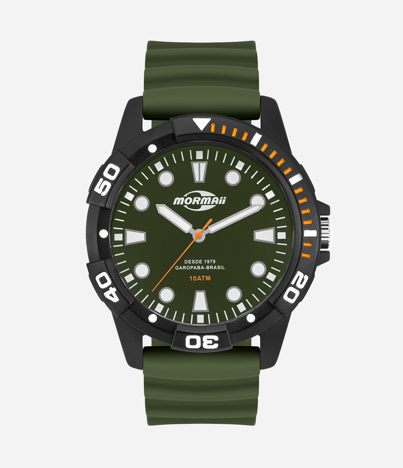 Relógio Analógico Mormaii Silicone MOPC21JALLV 8V Verde 1