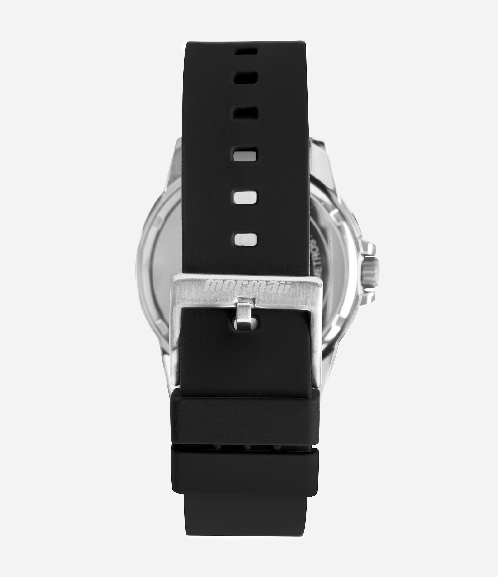 Relógio Analógico Mormaii Silicone MO2317AK 2L Preto e Laranja 2