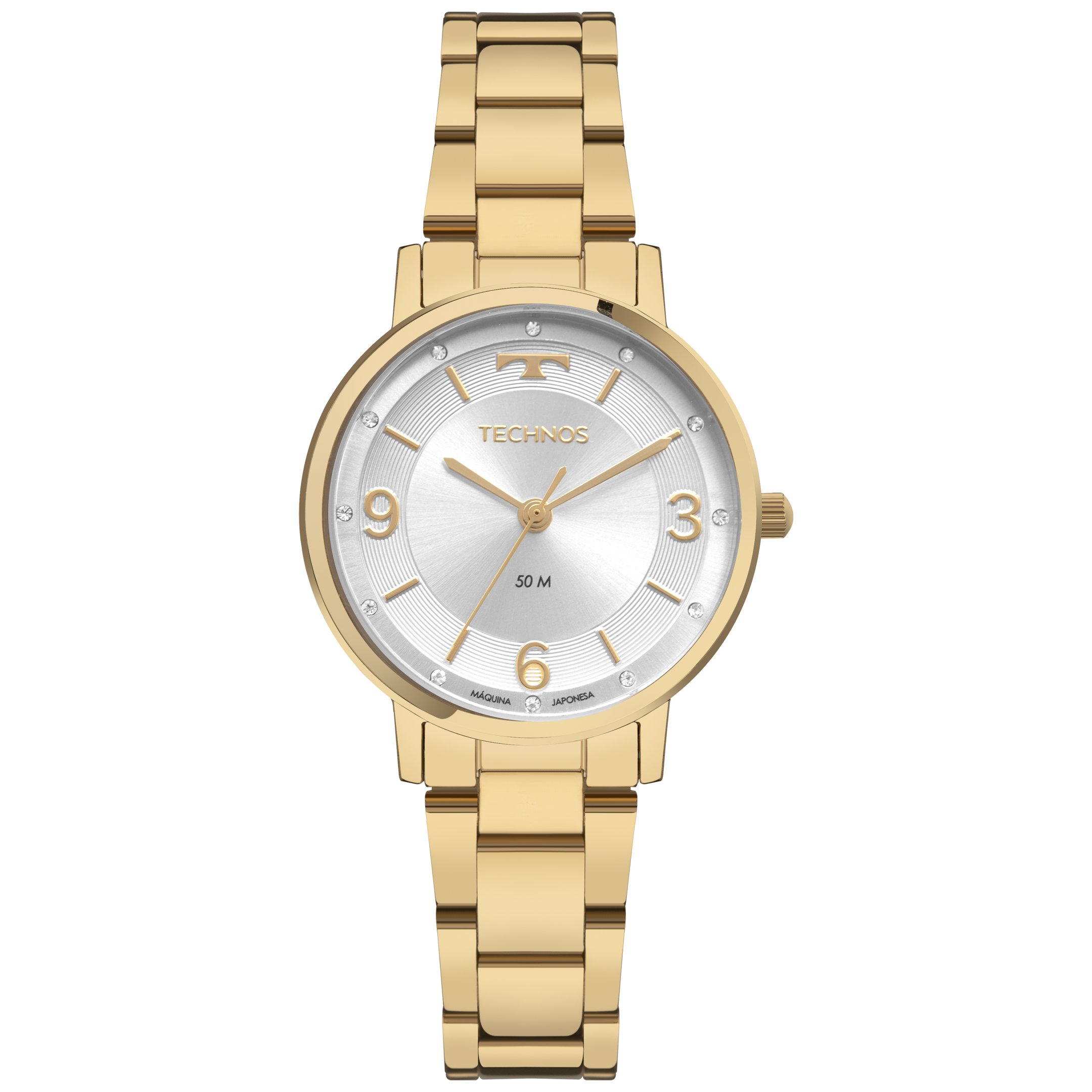 Kit Relógio Analógico Technos Aço Modelo 2035NEU 1K Dourado 1