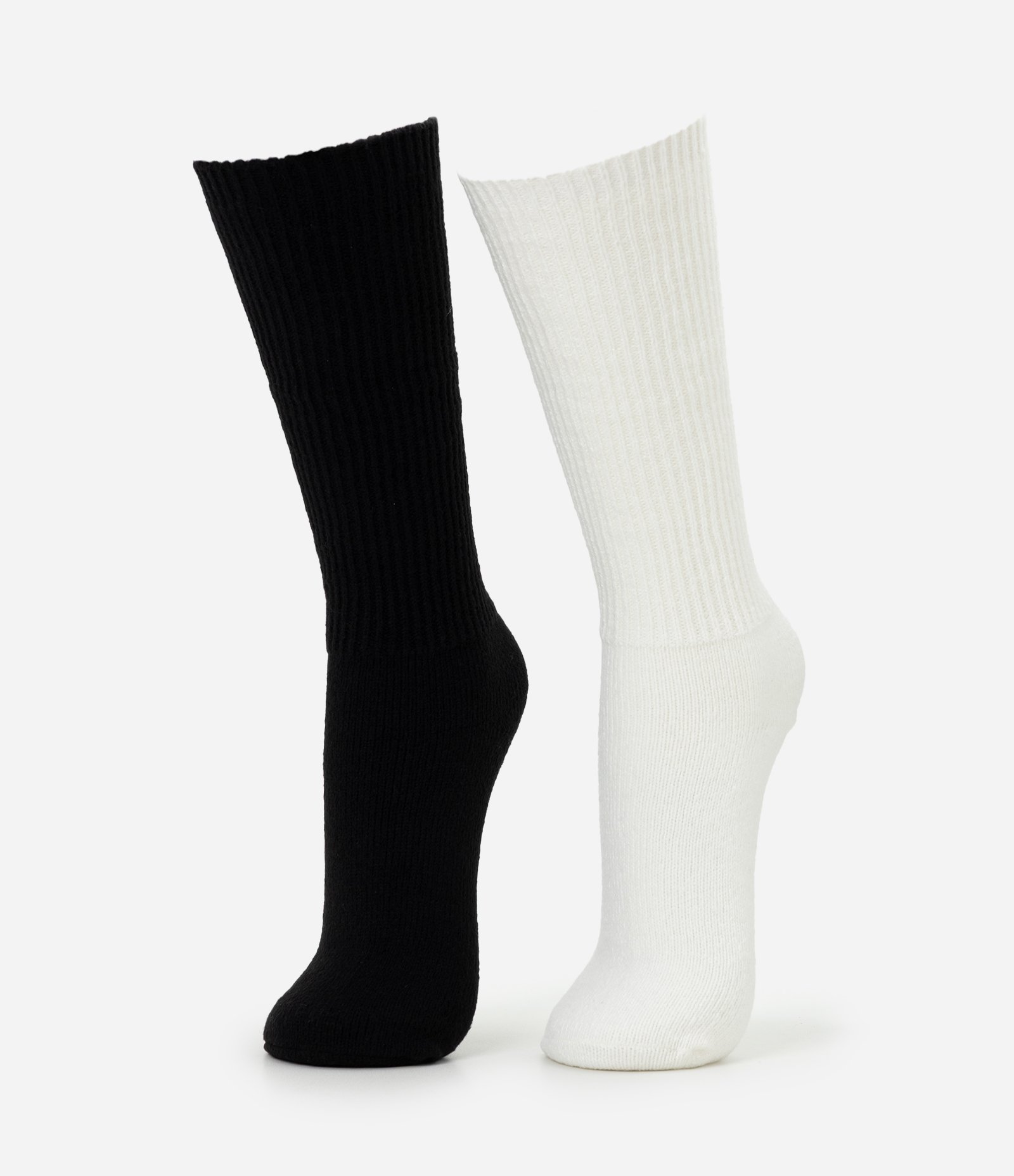 Kit 2 Pares de Meia Cano Alto Lisa Multicores 1