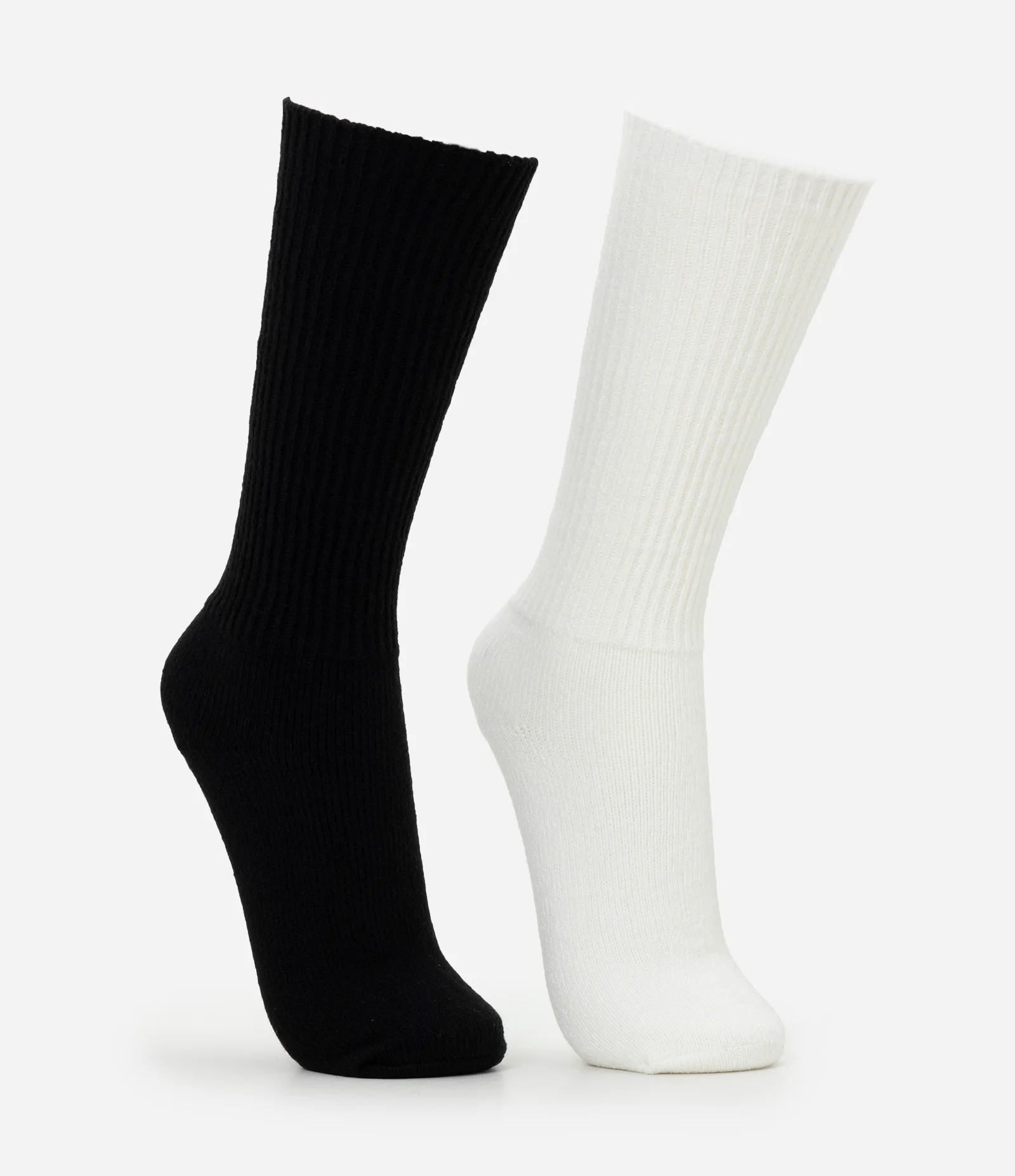 Kit 2 Pares de Meia Cano Alto Lisa Multicores 2