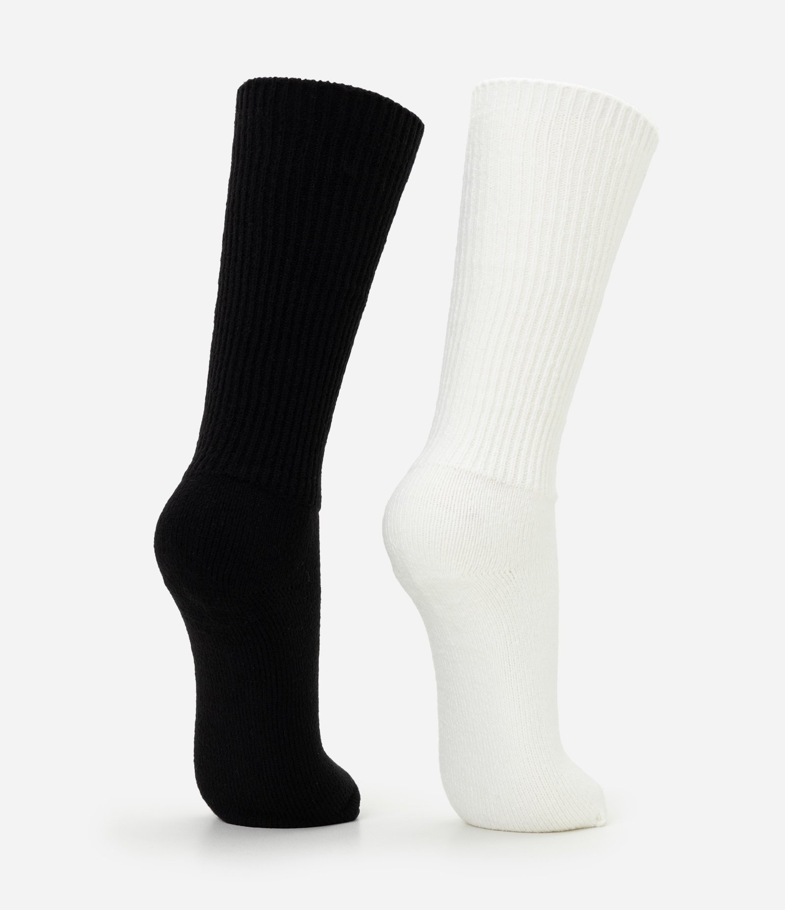 Kit 2 Pares de Meia Cano Alto Lisa Multicores 3