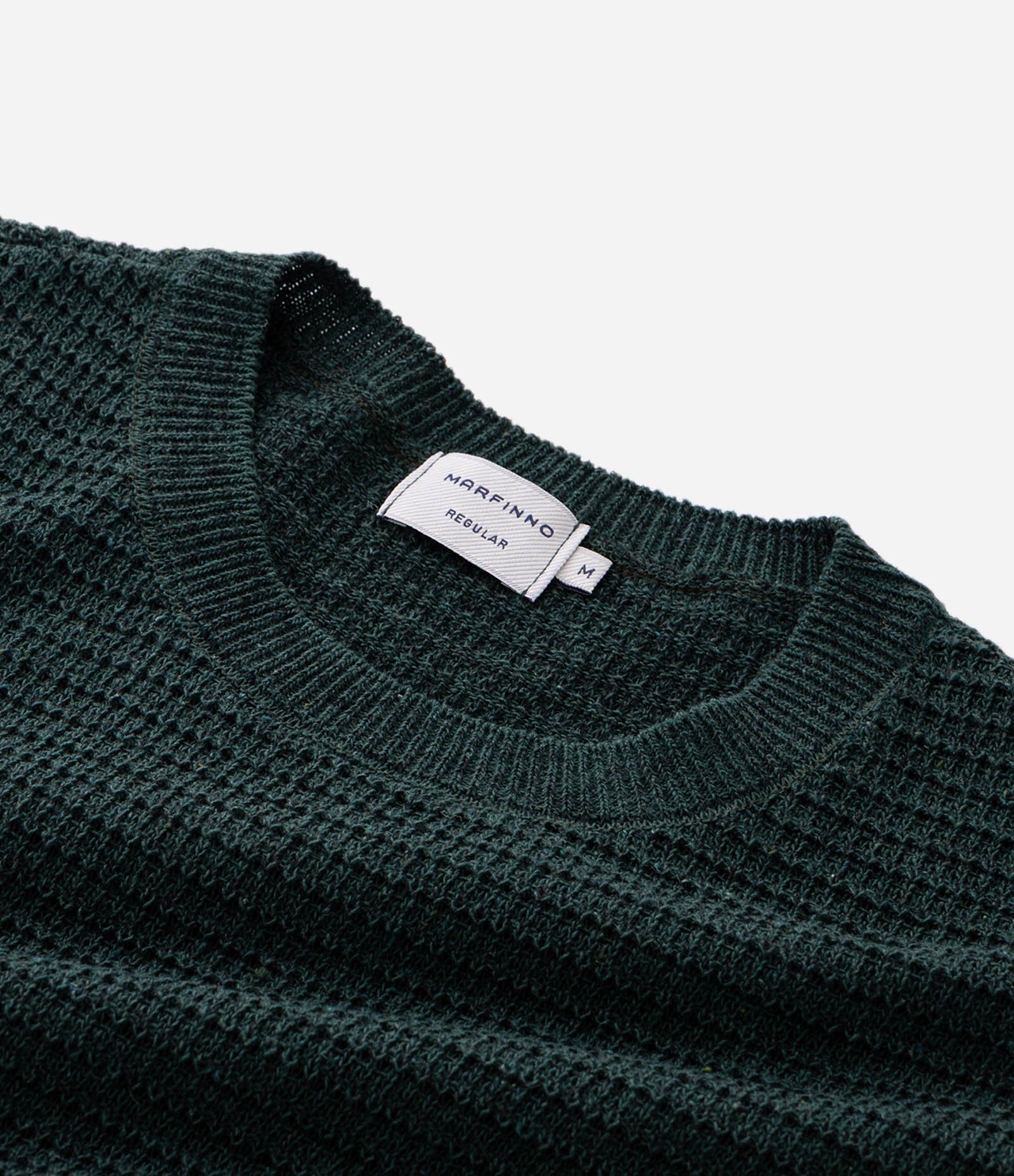 Camiseta Manga Curta em Tricoline Texturizada Verde 10