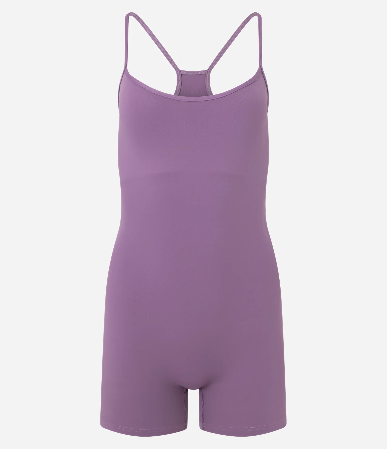 Macaquinho Esportivo em Microfibra com Abertura nas Costas Roxo 1