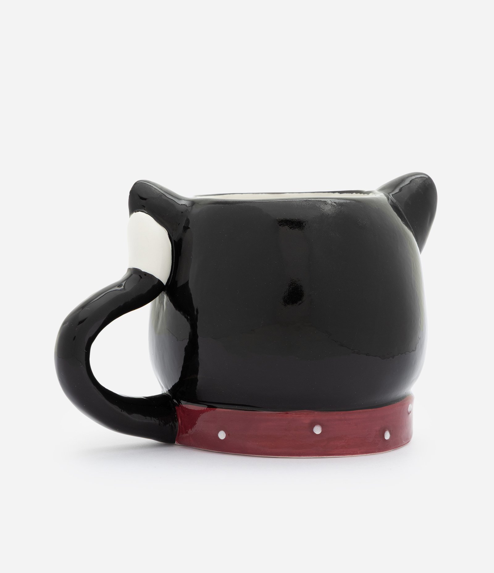 Caneca em Cerâmica com Formato de Gato 350ml Preto 2