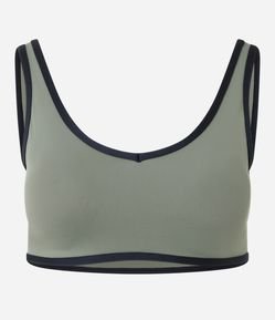 Top Esportivo com Bojo e Decote em V