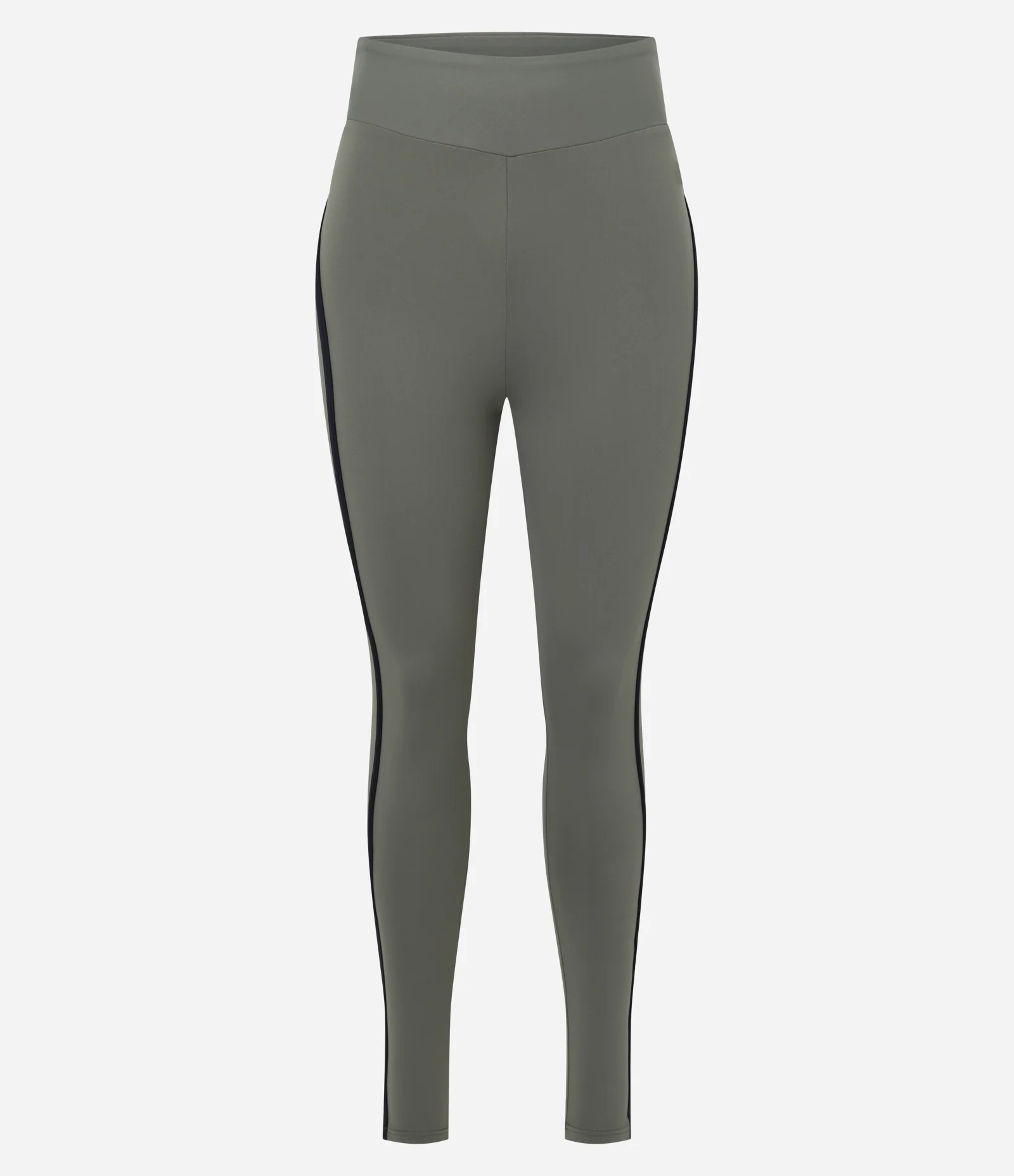 Calça Legging em Microfibra com Detalhe Contrastante Verde 5