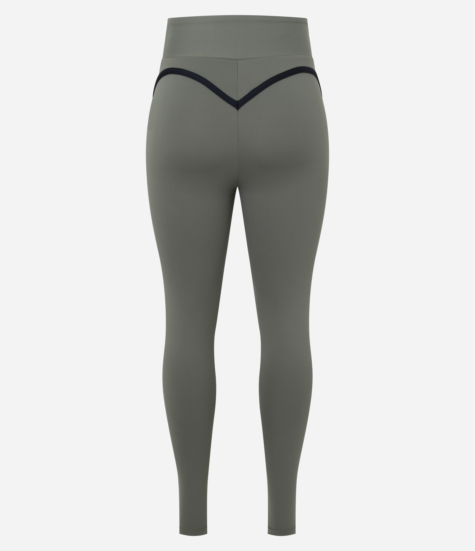 Calça Legging em Microfibra com Detalhe Contrastante Verde 6