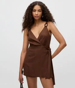 Macaquinho em Viscolinho com Amarração Lateral e Argola nas Alças