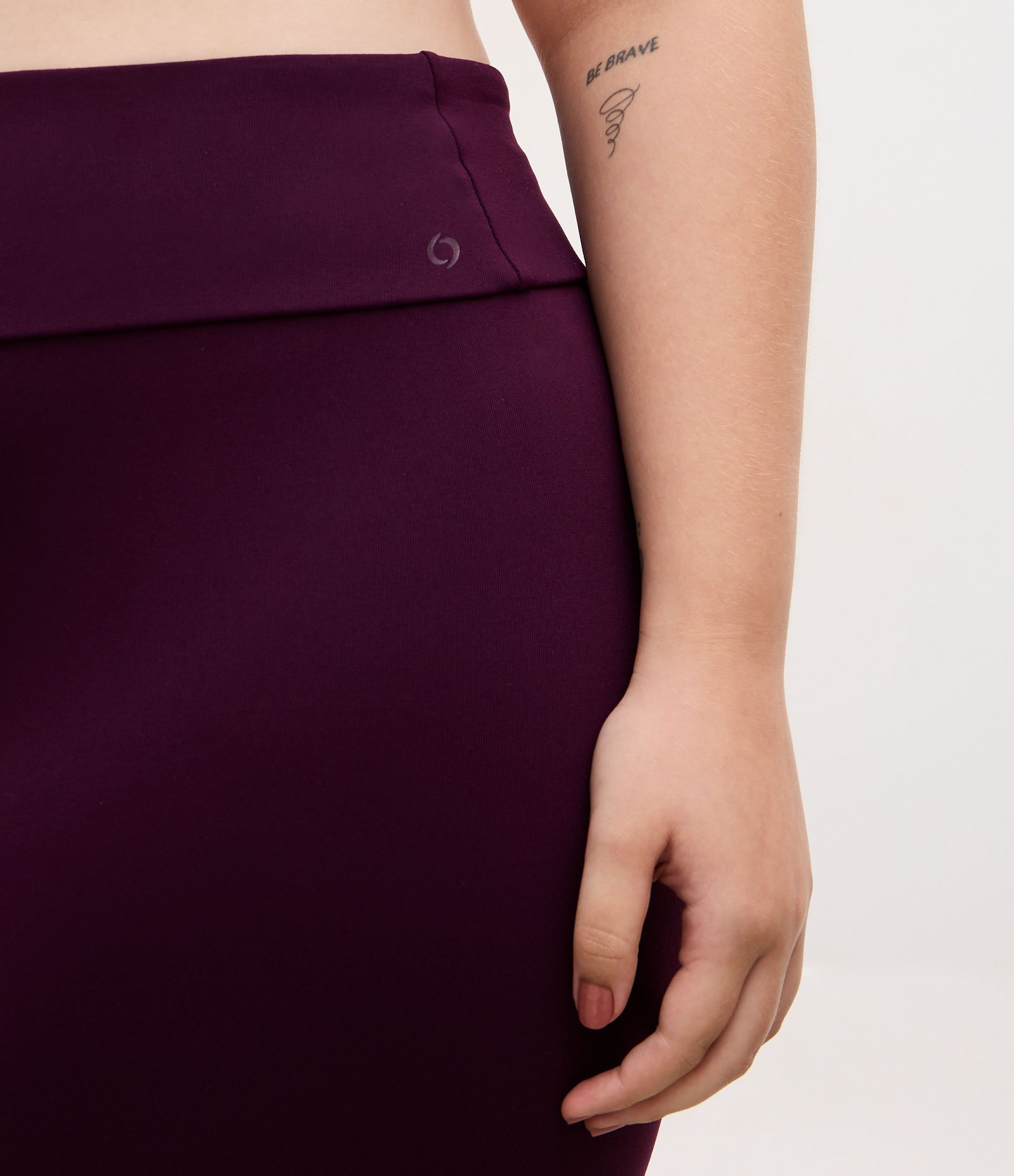 Calça Legging Esportiva em Poliamida com Cós Alto Roxo 6