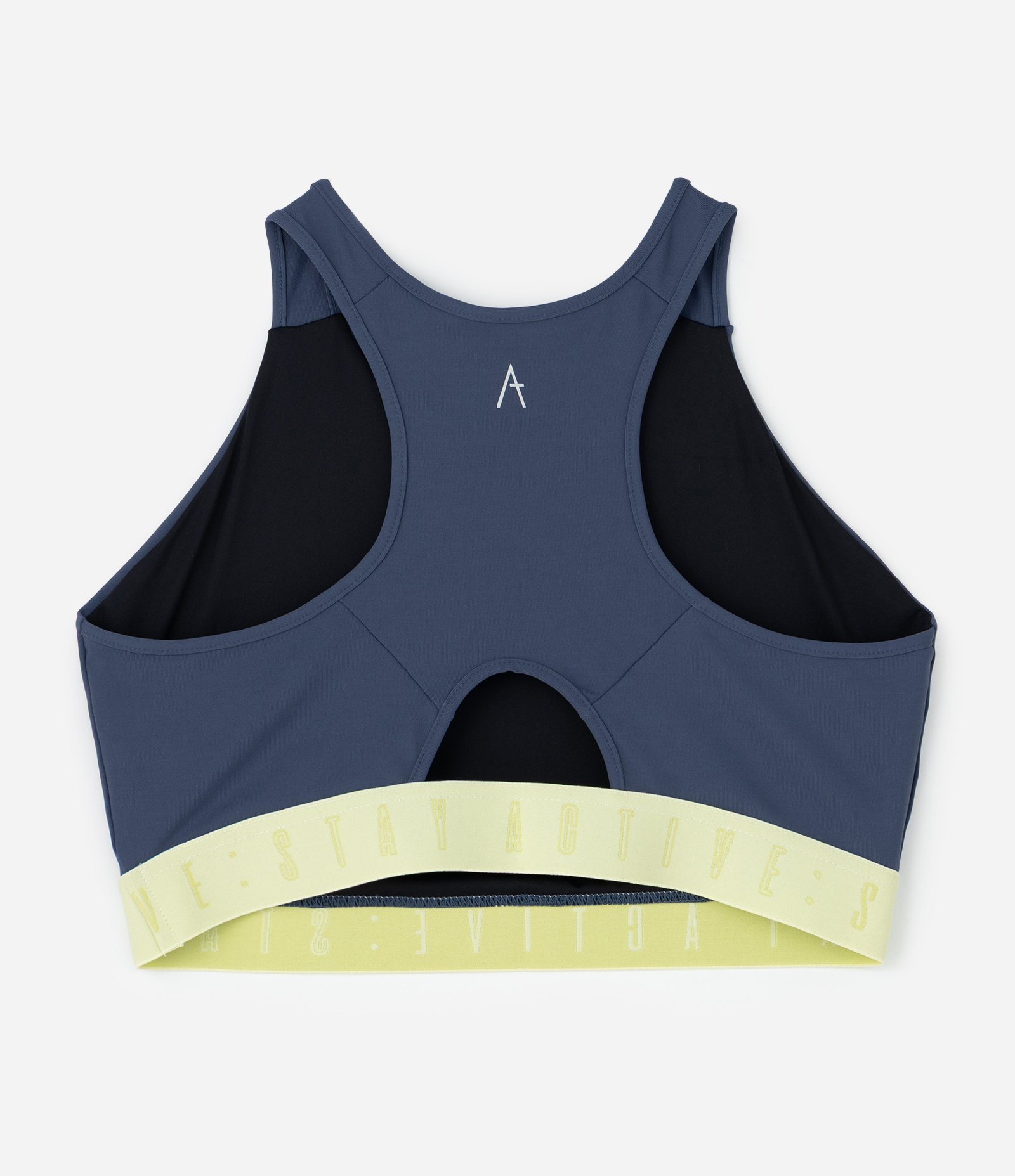 Top Esportivo Dry Nadador com Faixa Contrastante Azul 2