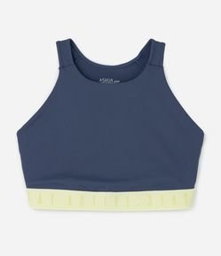 Top Esportivo Dry Nadador com Faixa Contrastante