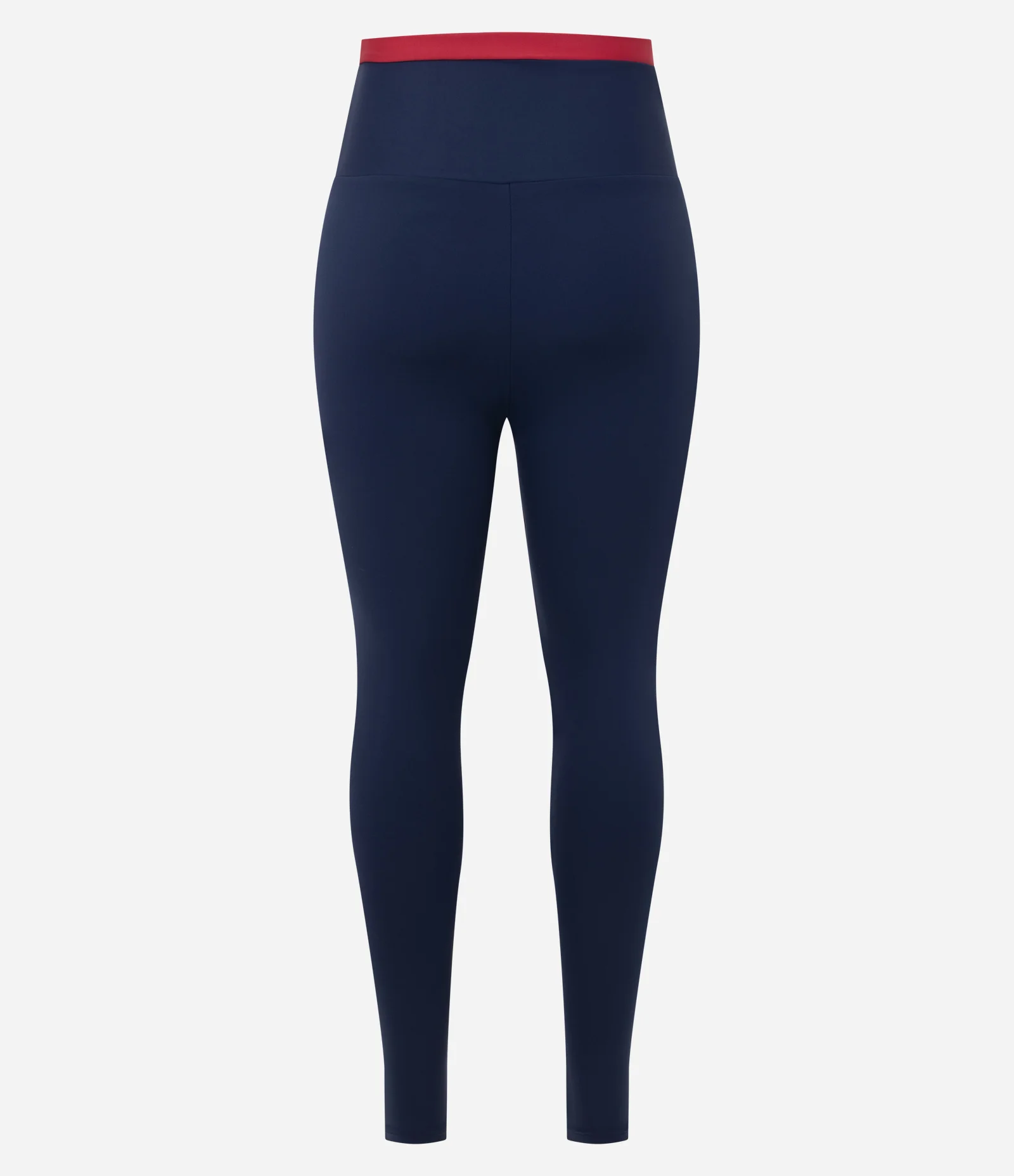 Calça Legging Esportiva com Cós Contrastante Azul/Laranja 2