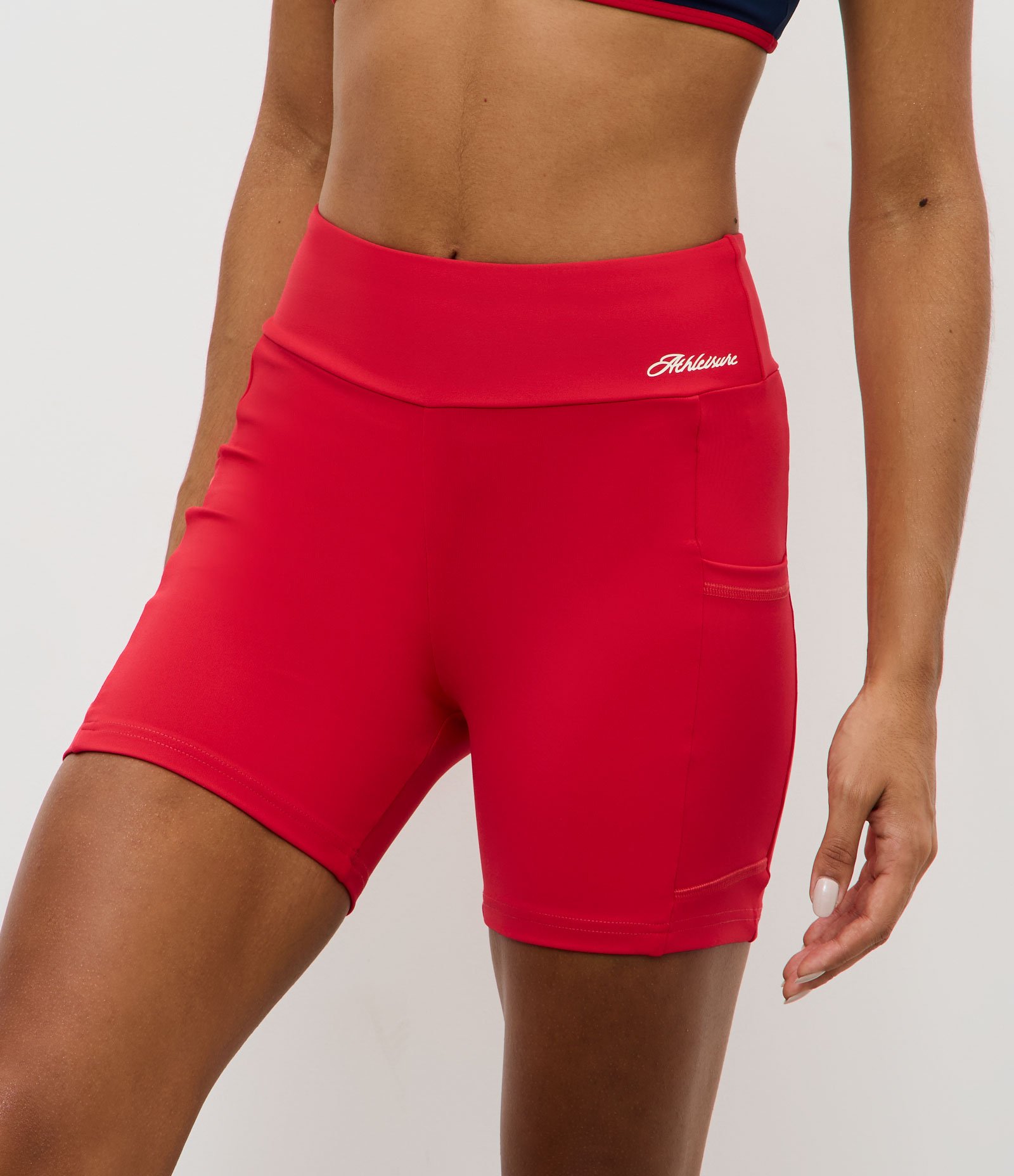Bermuda Esportiva em Microfibra com Bolso de Tule Laranja 2