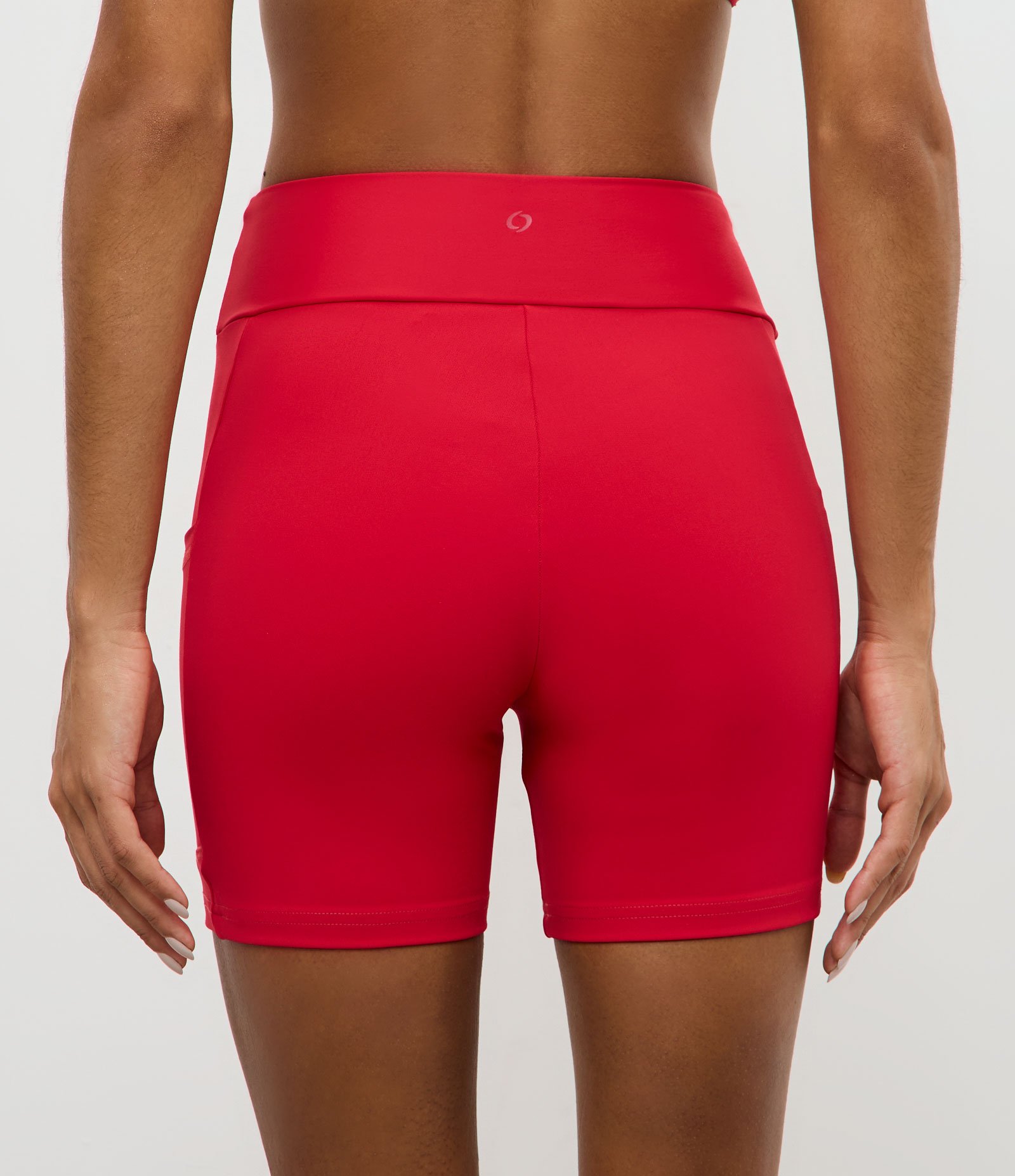 Bermuda Esportiva em Microfibra com Bolso de Tule Laranja 4