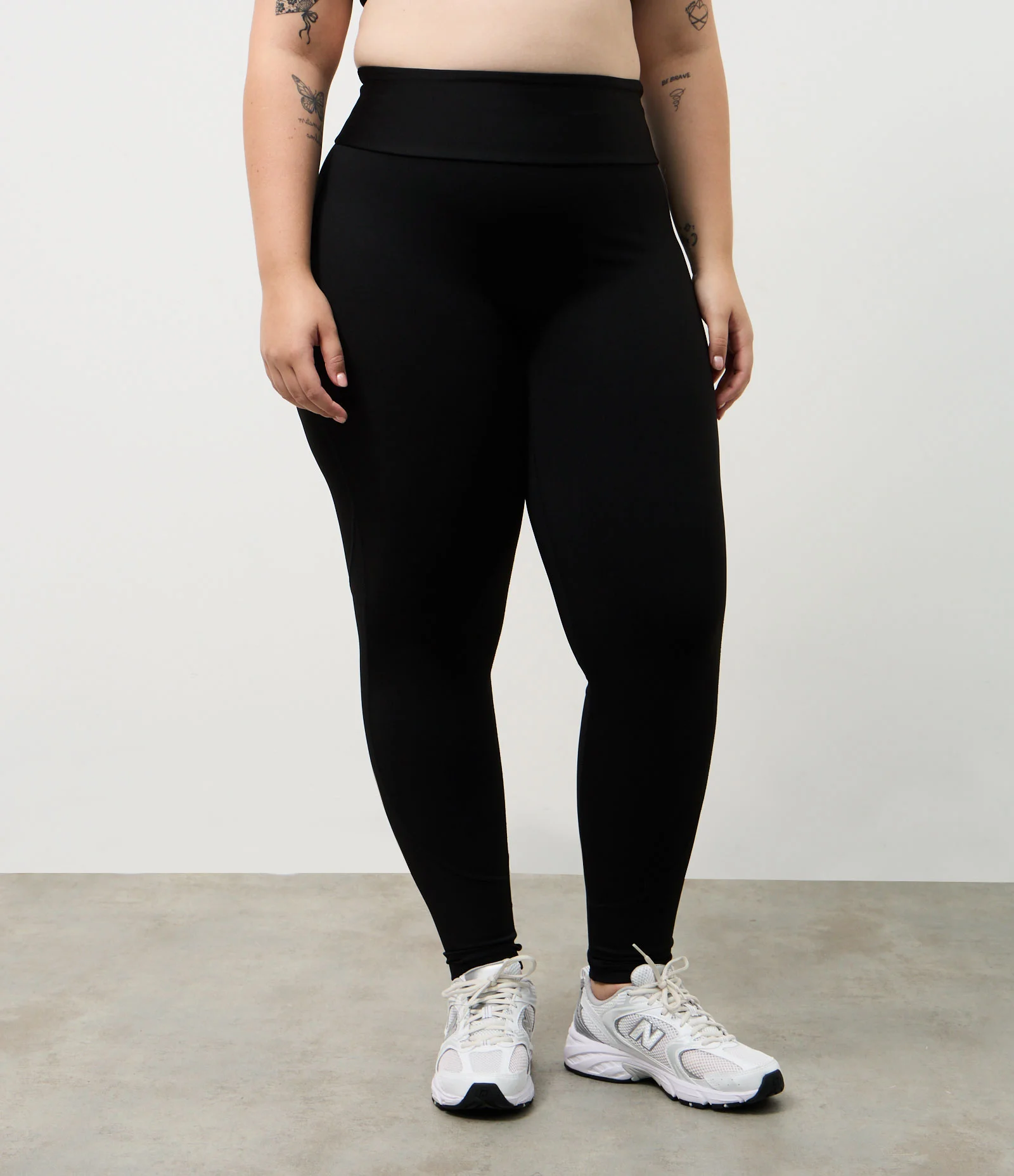 Calça Legging Esportiva em Microfibra sem Gancho Preto 2