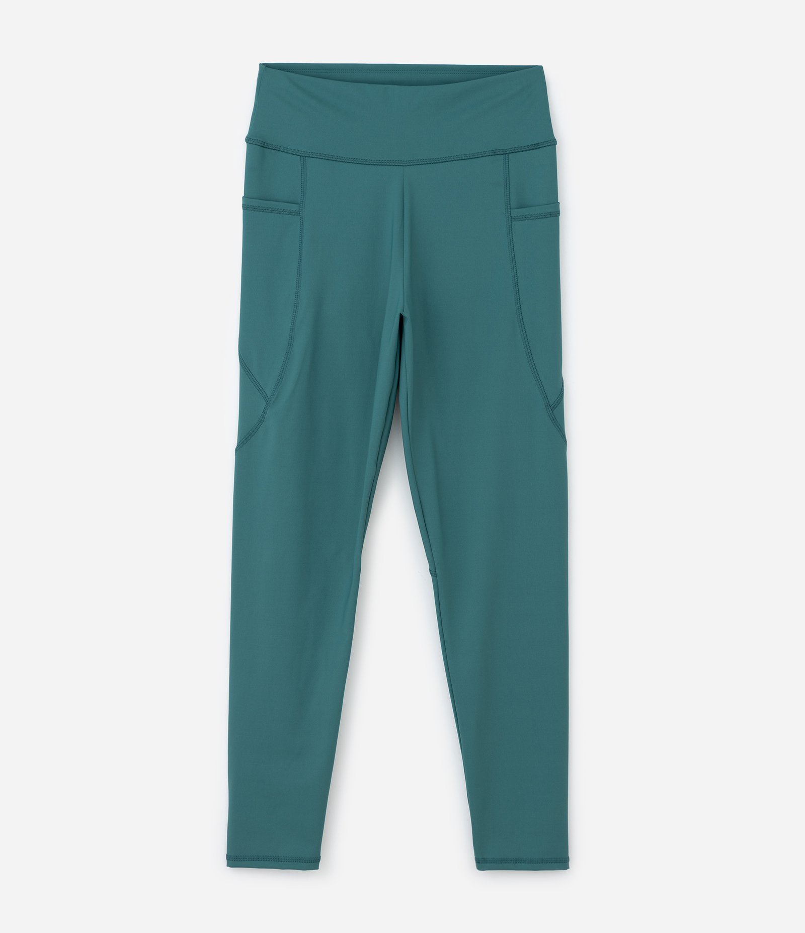 Calça Legging Dry com Bolsos Laterais Curve & Plus Size Verde 1