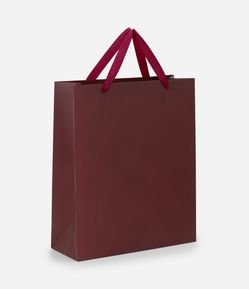 Sacola Média com Estampa de Corações