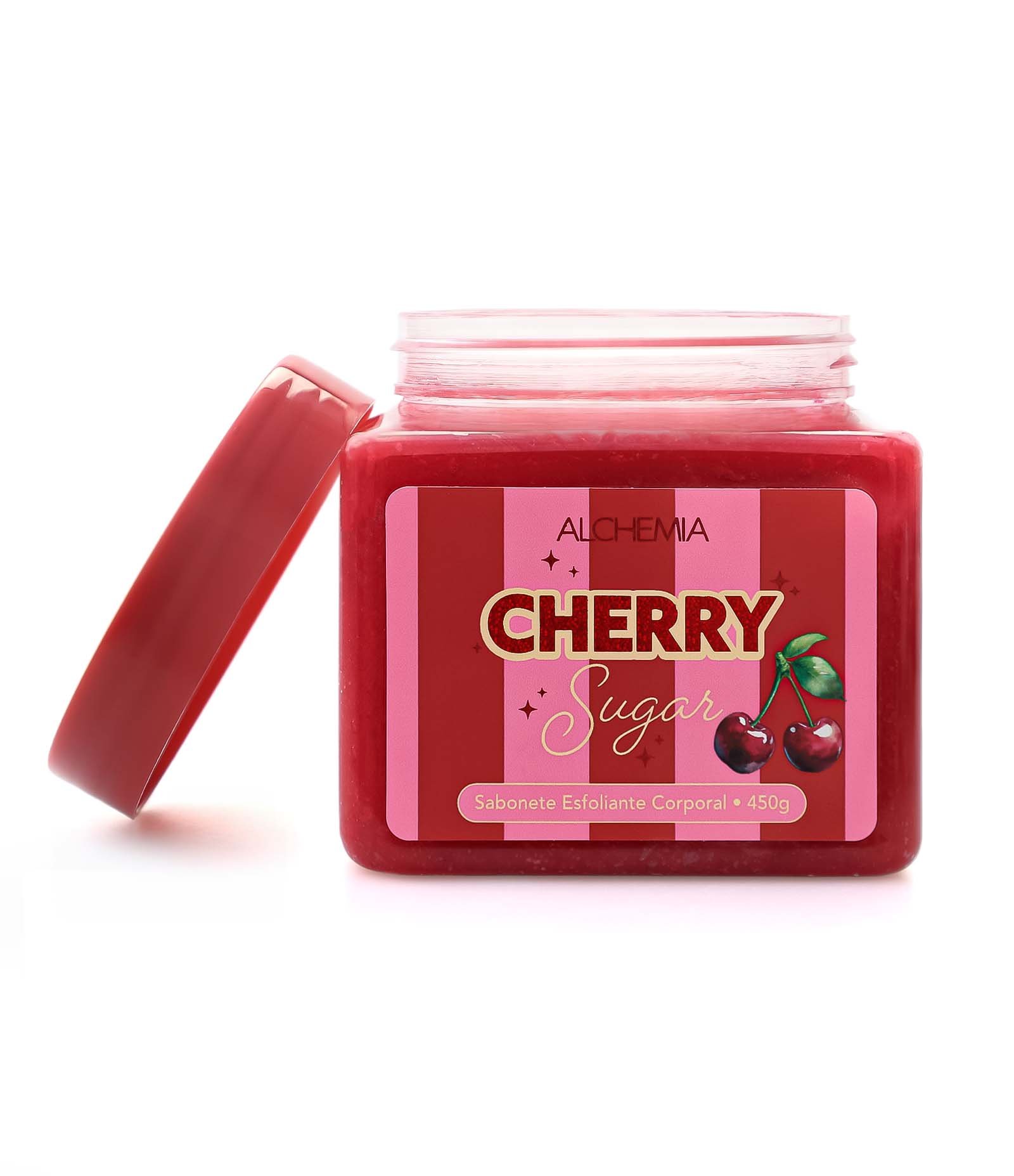 Sabonete Esfoliante Corporal  Cherry Sugar Alchemia 450g 450g 3