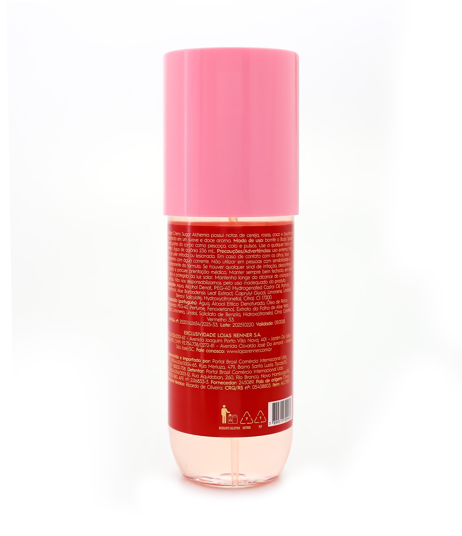 Body Splash Berry Cherry Sugar Alchemia 236ML 2