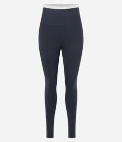 Calça Legging Contraste Maxxi com Recorte