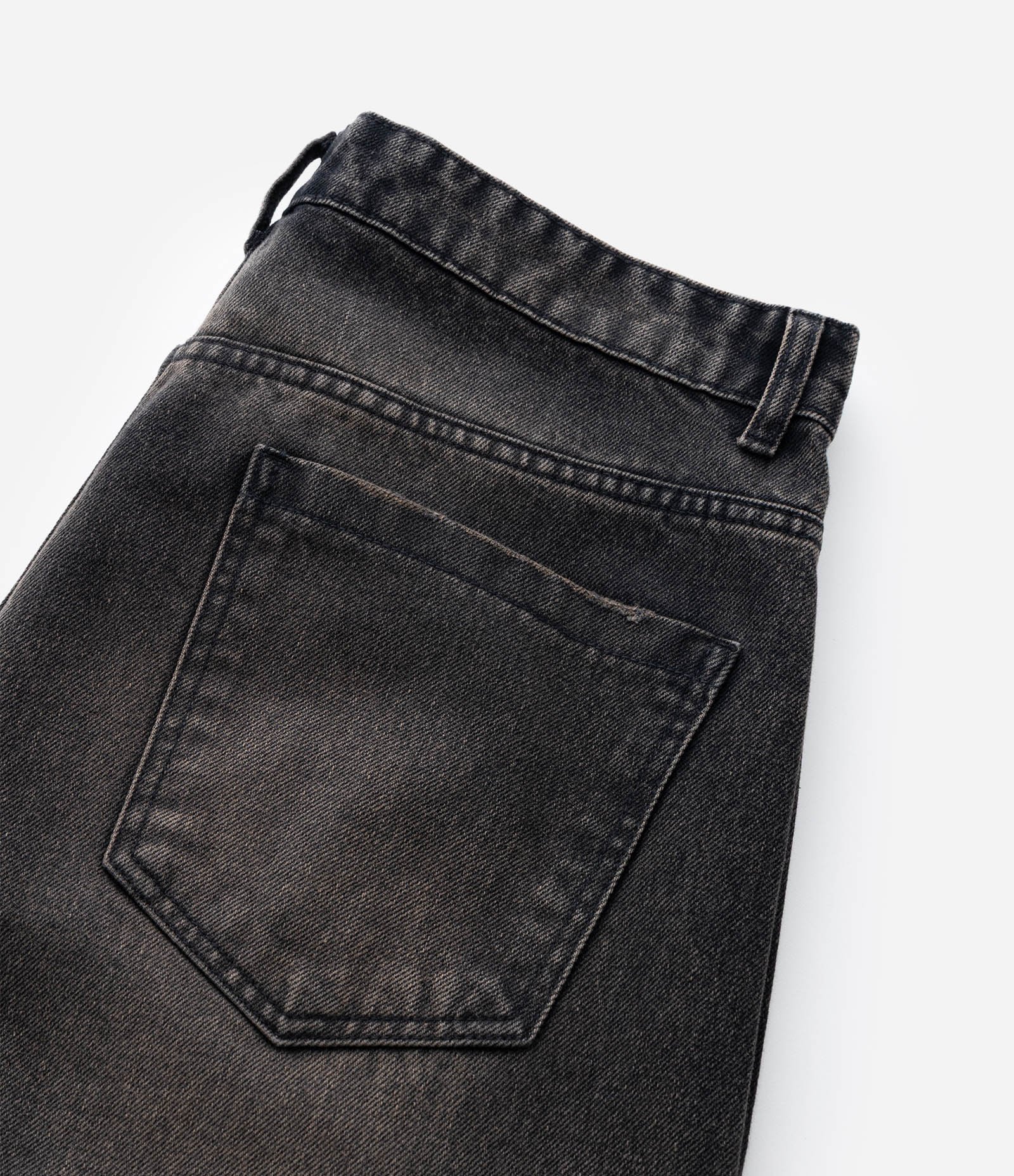 Calça Mega Baggy em Jeans com Barra Desfiada Preto 9