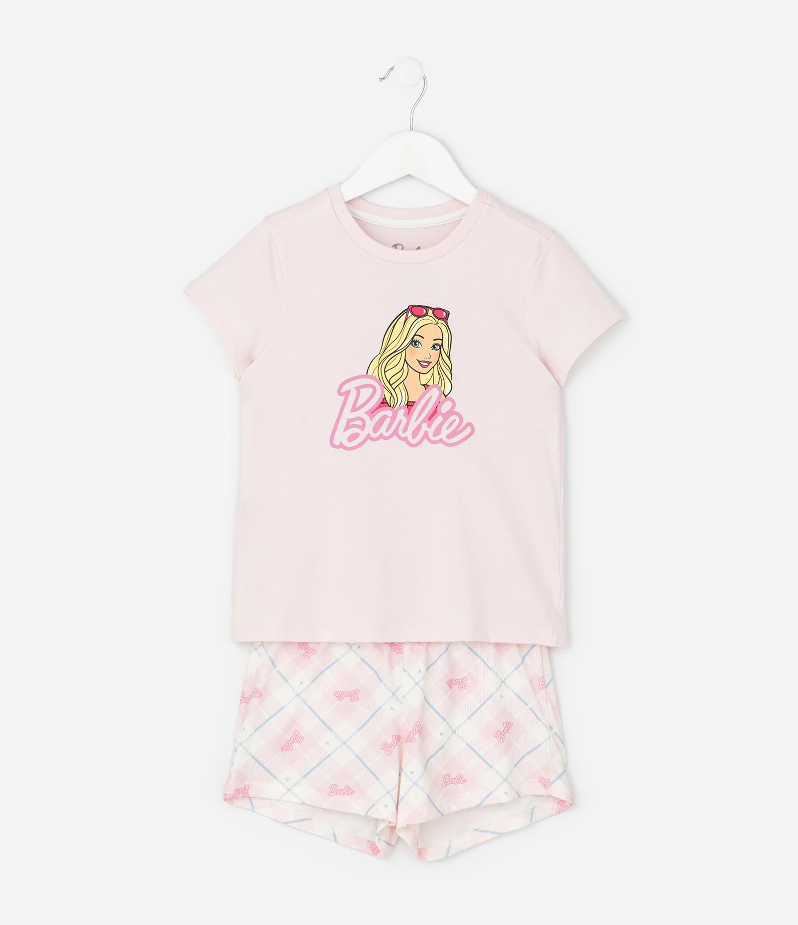 Pijama Infantil com Estampa da Barbie – Tam 5 a 12 Anos Rosa Claro 2