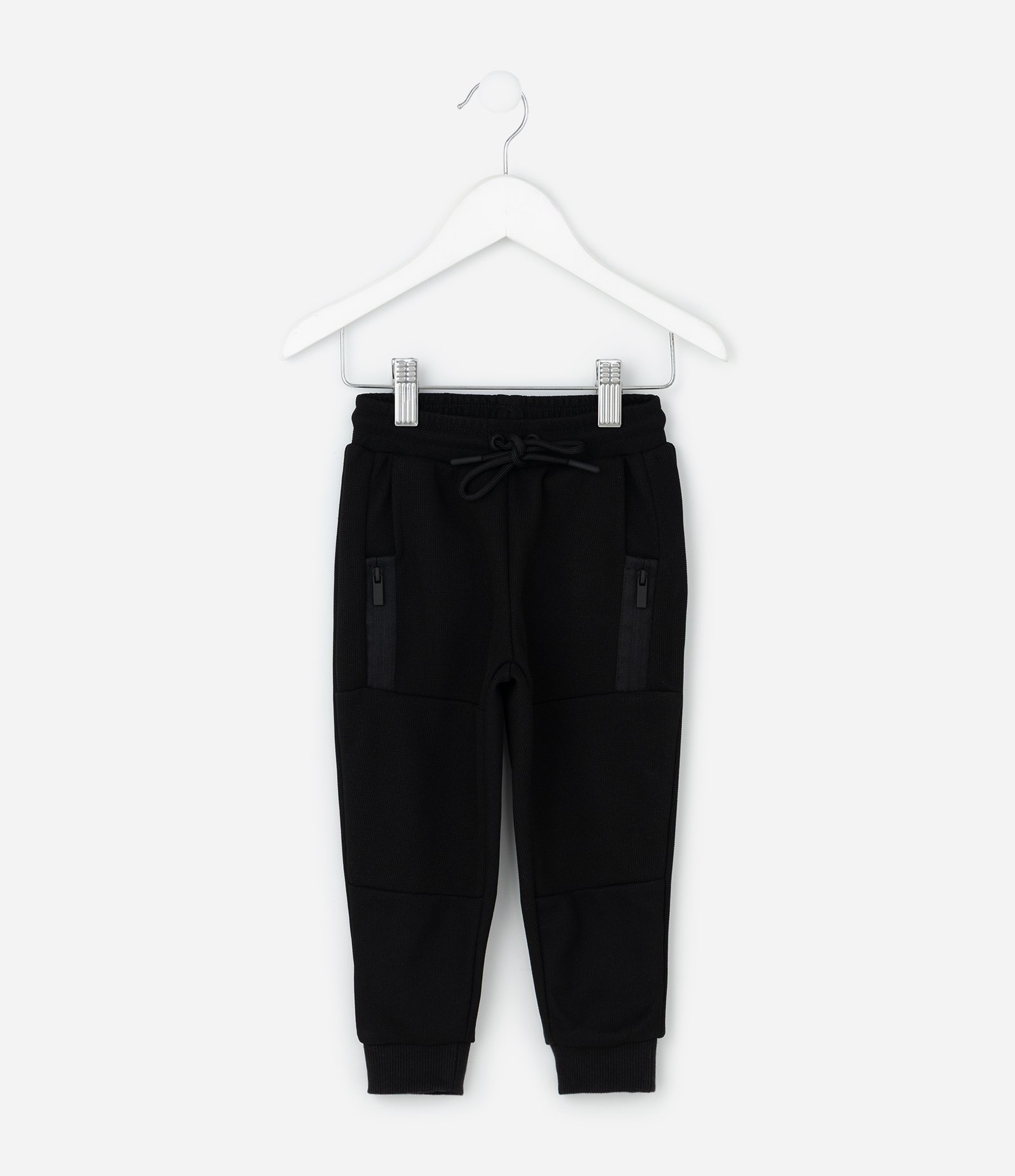 Calça Jogger em Moletom sem Felpa - Tam 1 a 6 Anos Preto 1