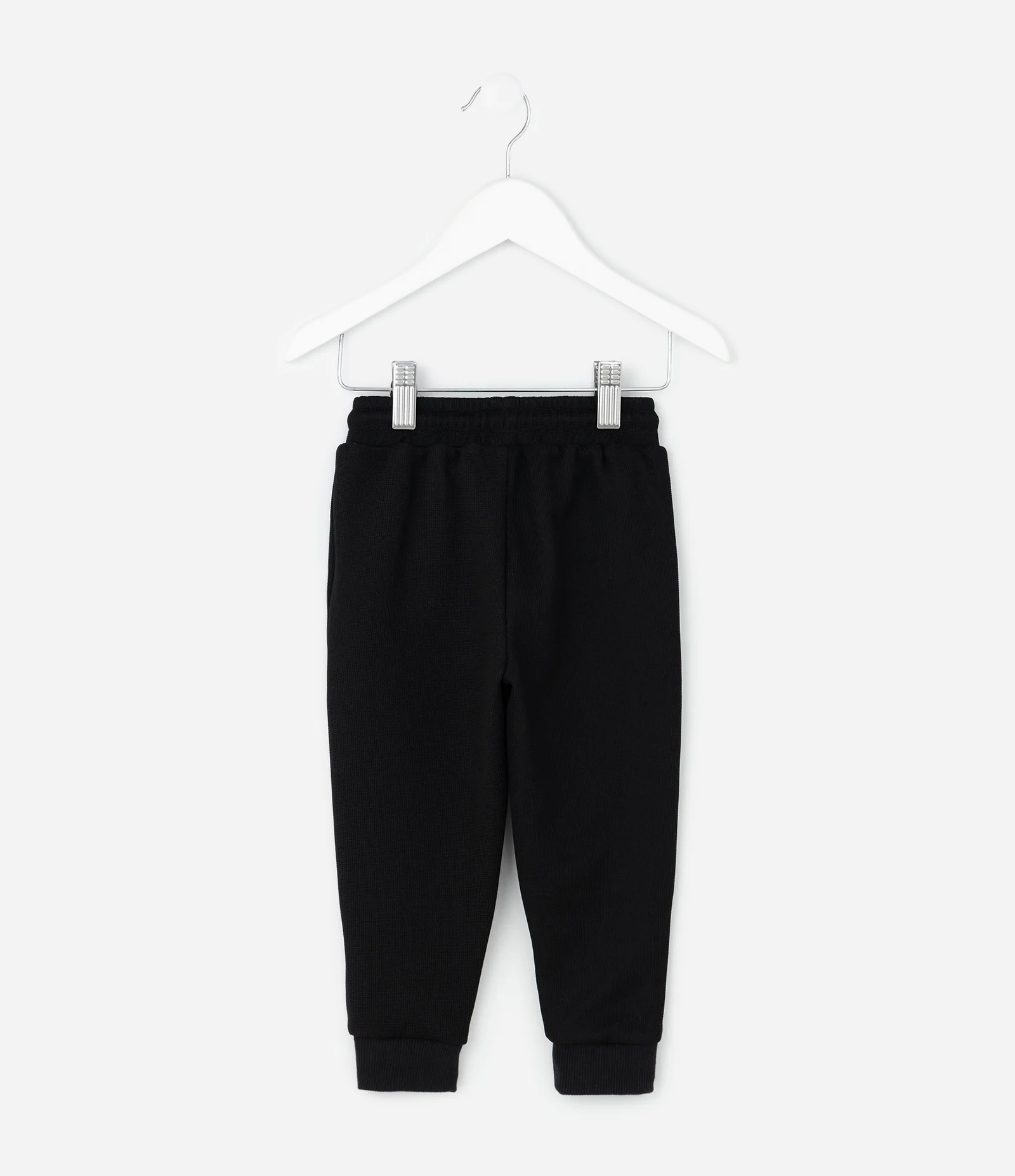 Calça Jogger em Moletom sem Felpa - Tam 1 a 6 Anos Preto 2