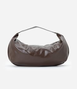 Bolsa Hobo Glossy Grande em PU com Alça Larga