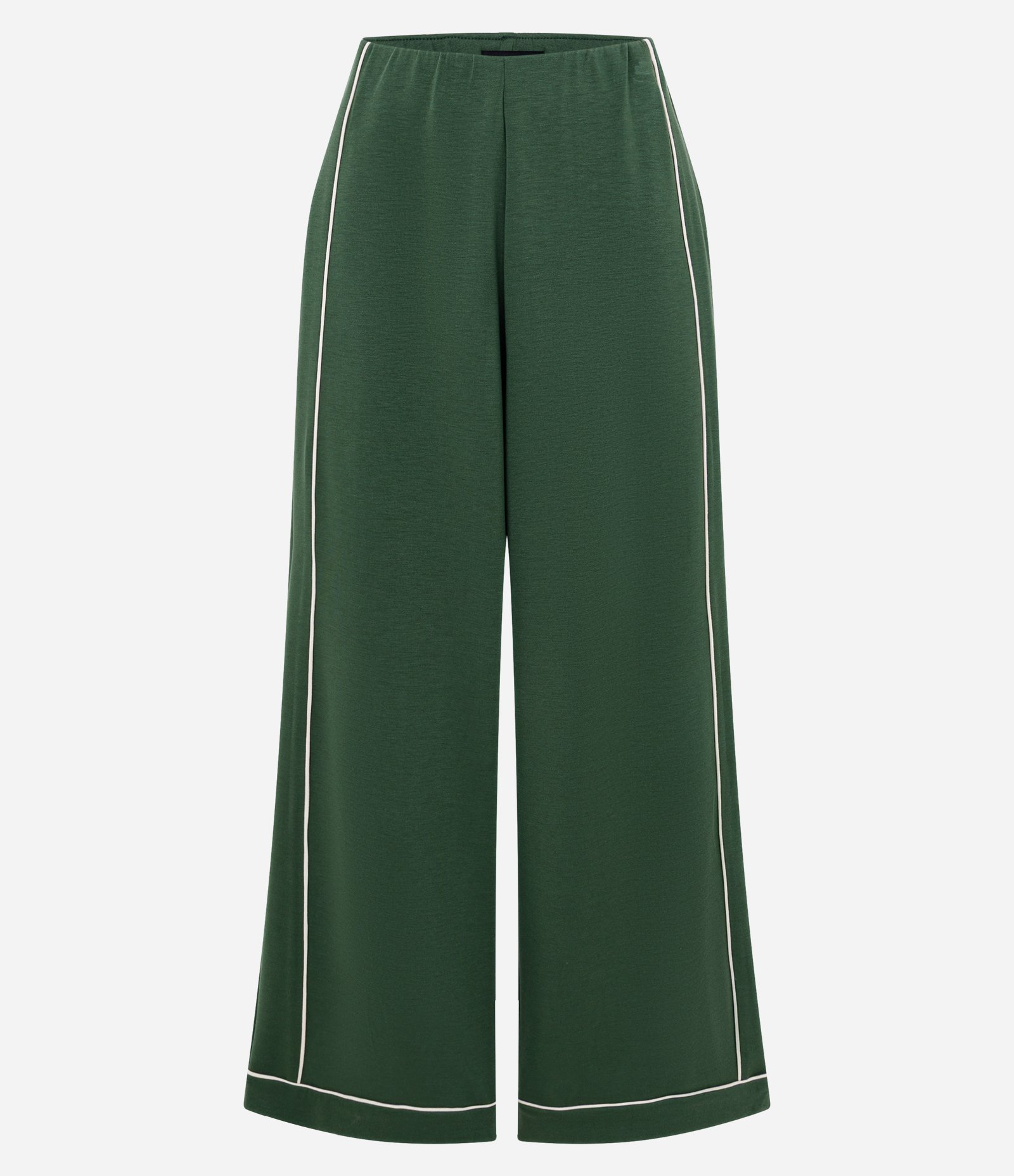 Calça Esportiva em Microfibra com Frisos Contrastante Verde 6