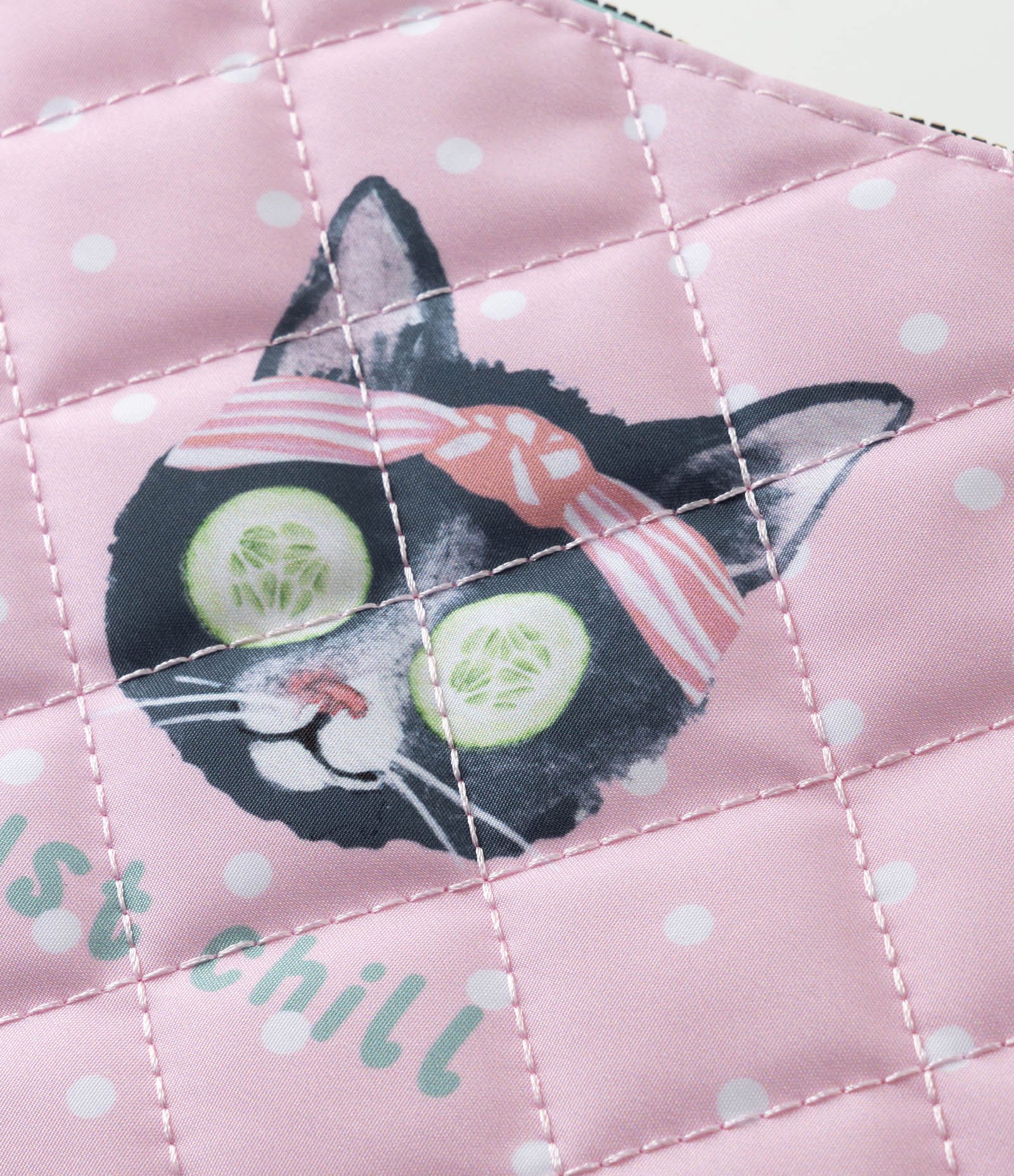 Necessaire Envelope com Estampa de Gato Rosa 5