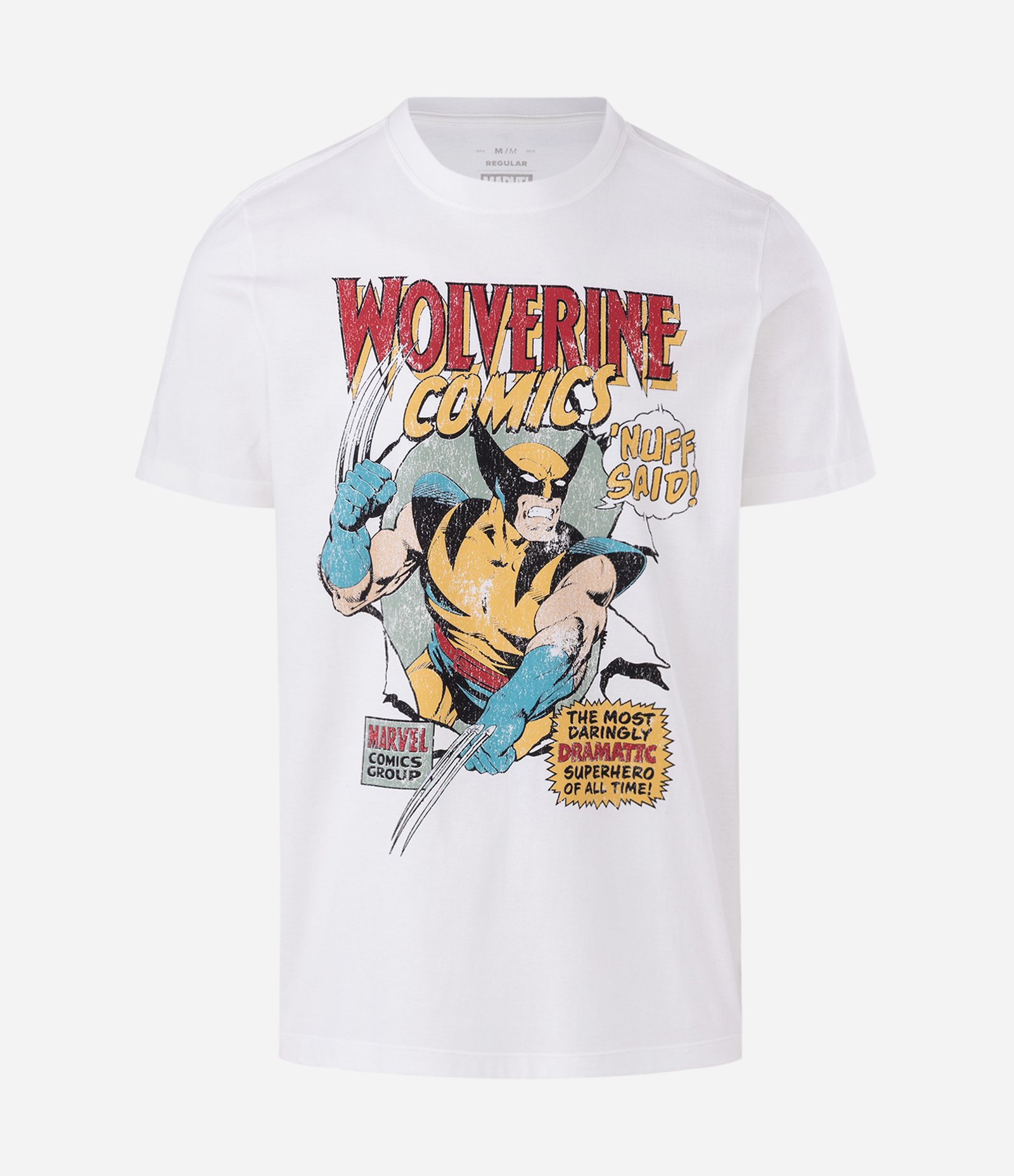 Camiseta Manga Curta em Algodão Wolverine Comics Branco 5
