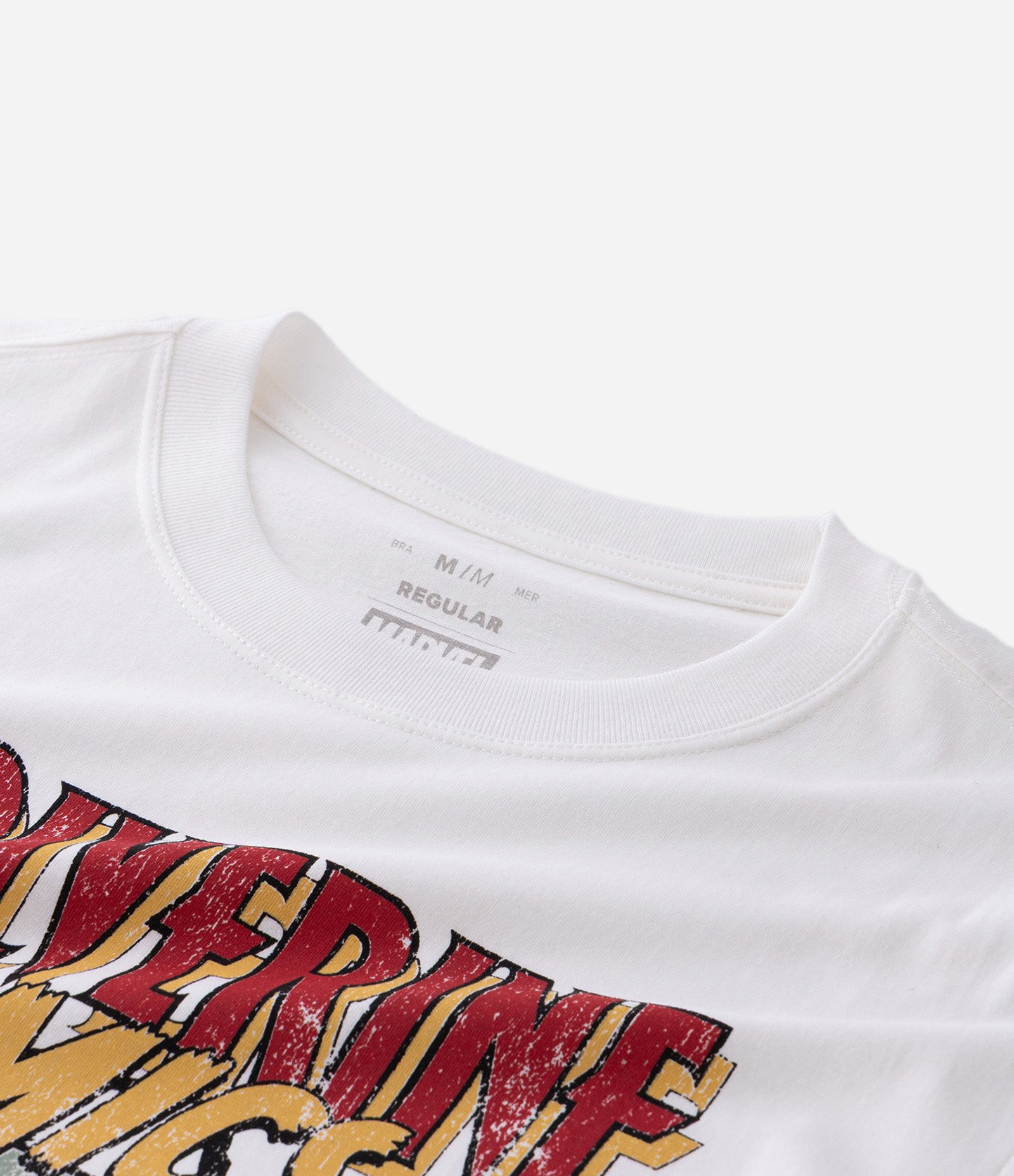 Camiseta Manga Curta em Algodão Wolverine Comics Branco 9