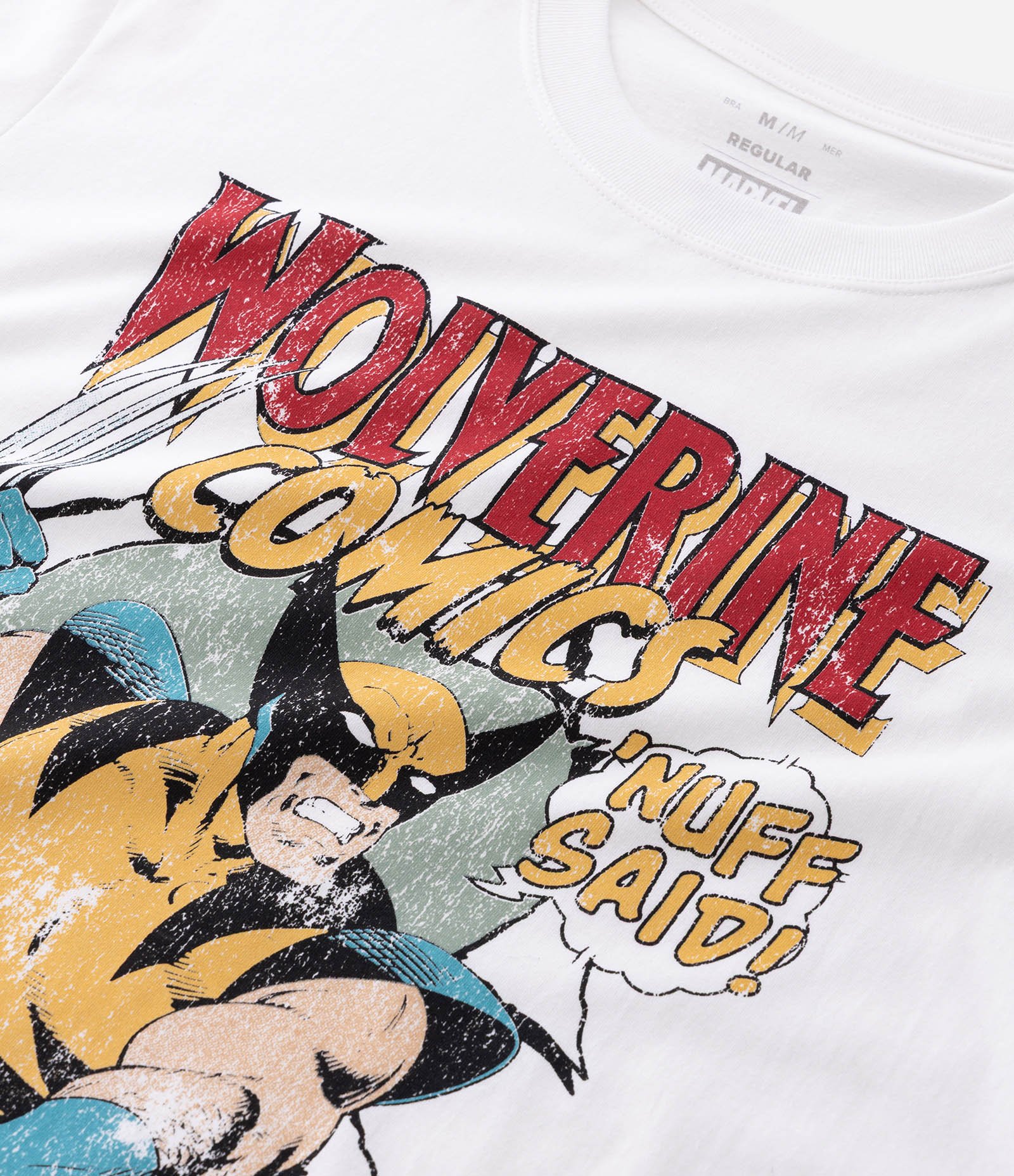 Camiseta Manga Curta em Algodão Wolverine Comics Branco 10
