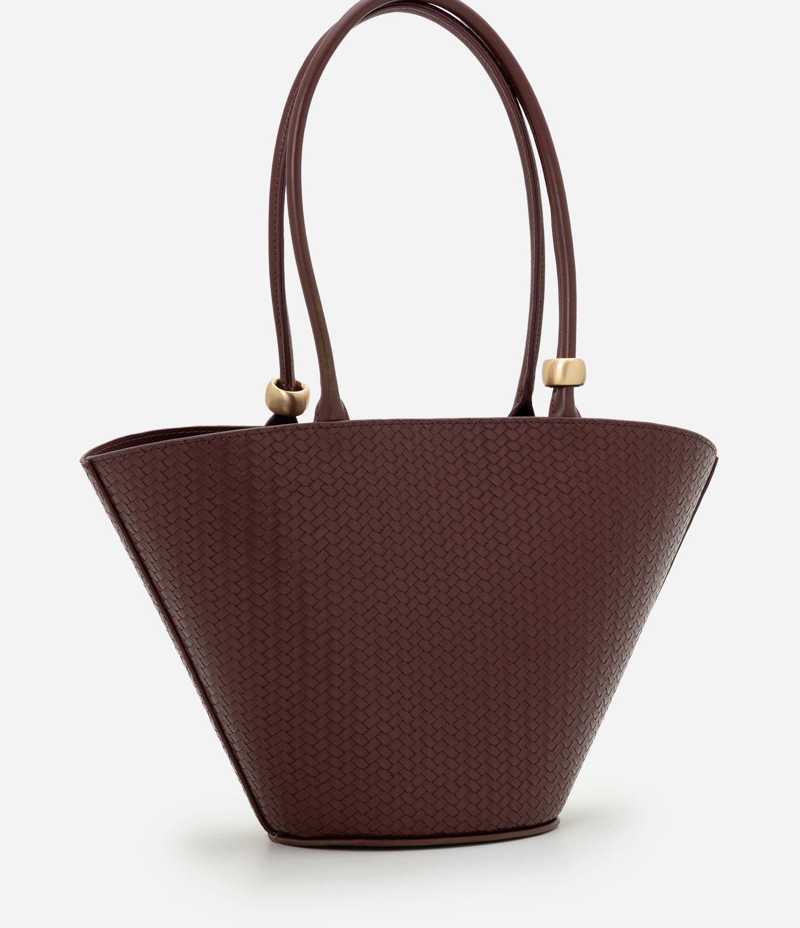 Bolsa Shopper Média Estruturada com Textura Vinho 4
