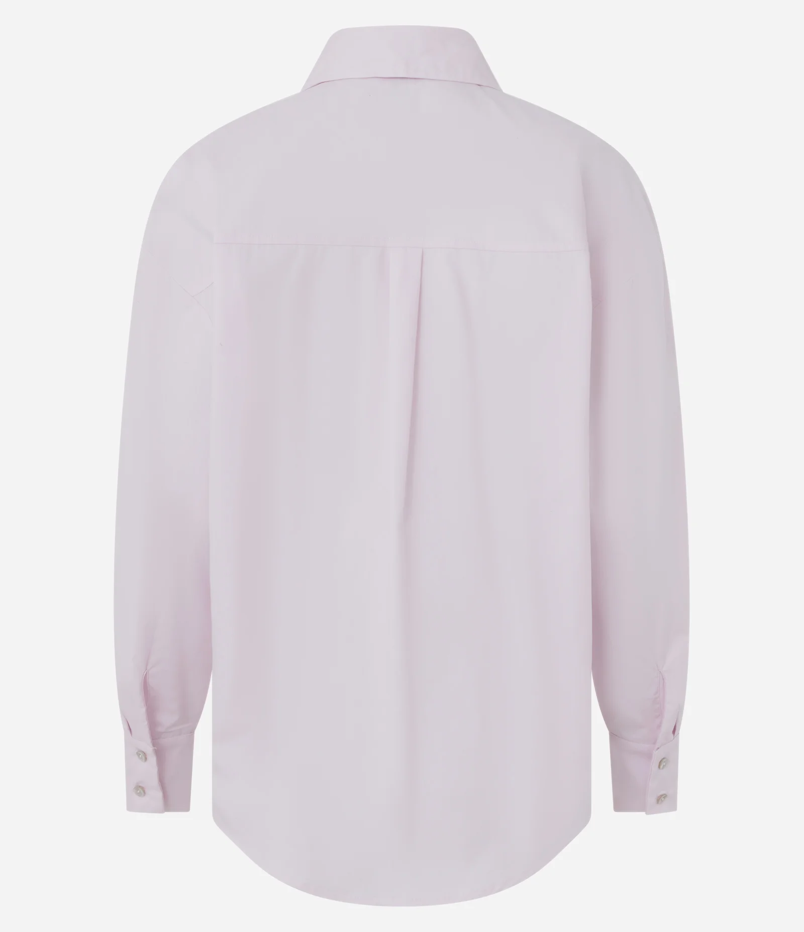 Camisa Alongada em Tricoline com Gravata Rosa 2