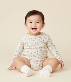 Body Infantil Anarruga Floral Liberty – Tam 0 a 18 Meses