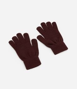 Luva em Tricot com Punho e Textura