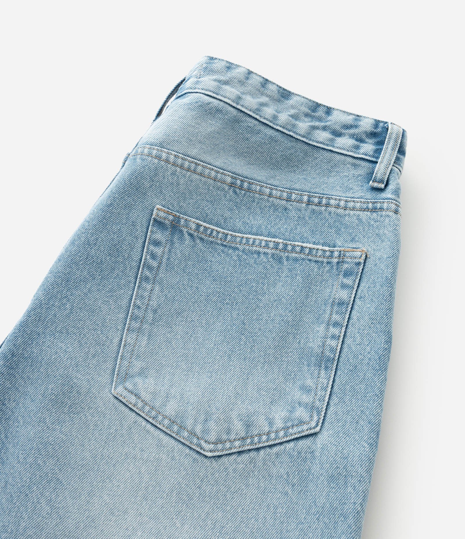 Calça Baggy em Jeans com Lettering Grafite Azul 3