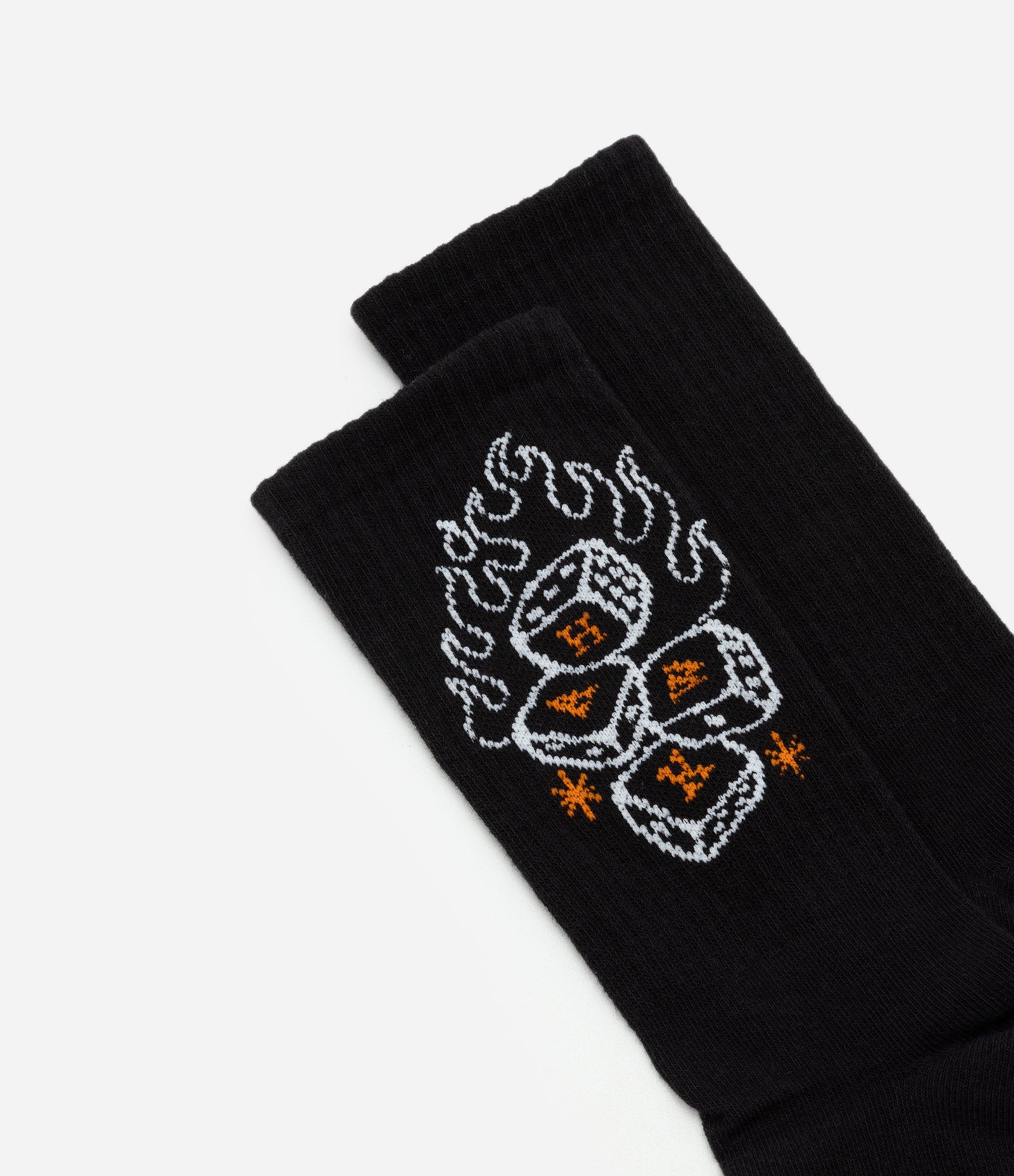 Meia Cano Longo em Algodão com Estampa Tony Hawk Preto 5